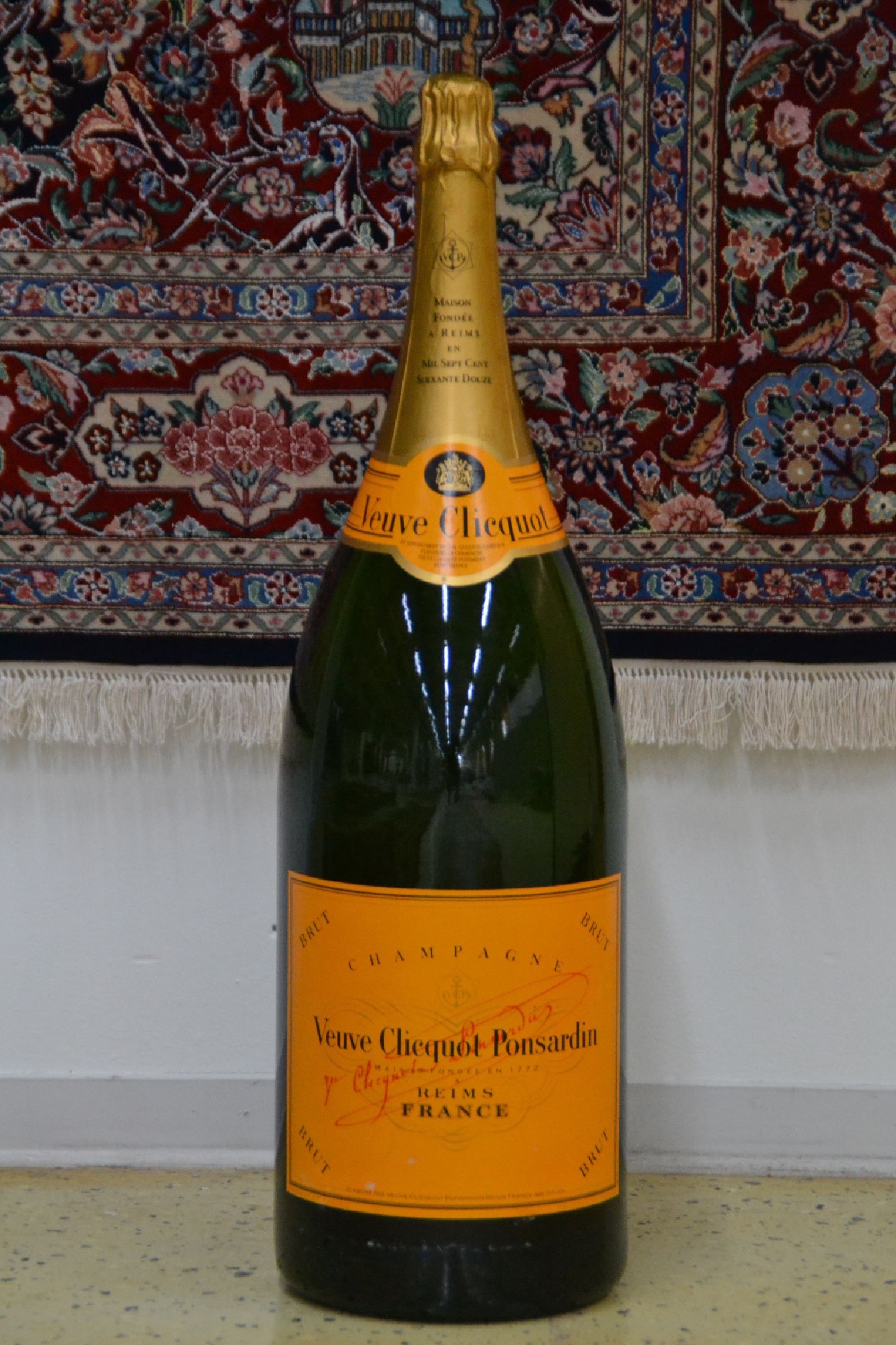 1 Fl. Balthazar, Veuve Clicquot Ponsardin, Champagner, Brut, weiß, 12 Liter, in Holzkiste 12 % vol., weiß, aus ehem. Restaurantbestand, nicht ...