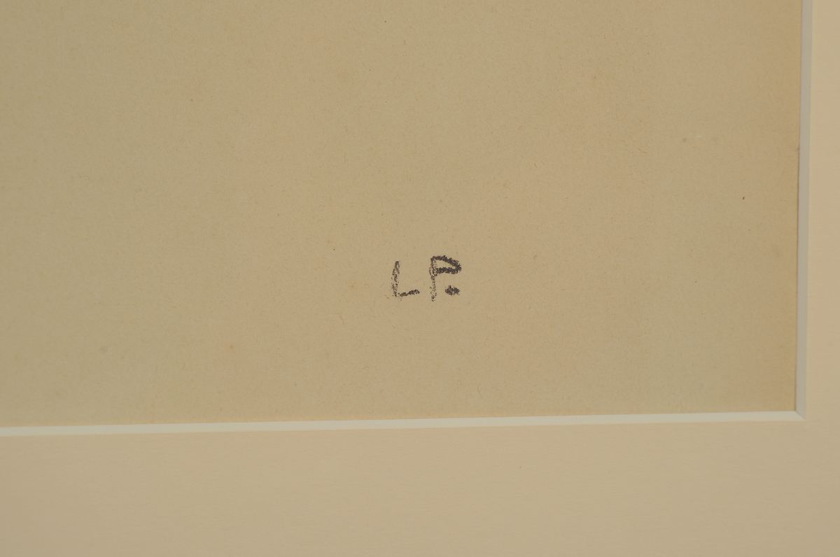 Detail a: Leo Putz, 1869-1940, monogrammiertes Pastell auf Papier aus einer Folge von 14 Erotik Pastellen, erotische Darstellung, um 1924, handmonogrammiert, ...