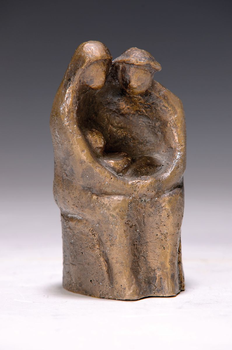 Monogrammist HL, HL. Familie Bronzeskulptur, vollplastisch, H. 11 cm
