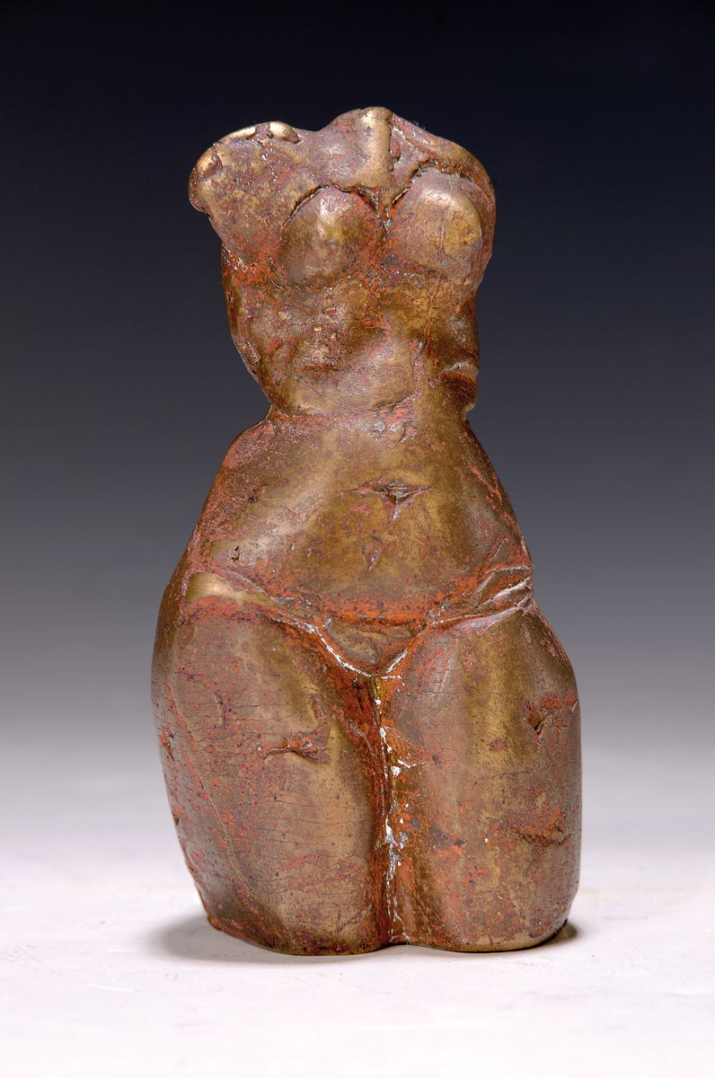 Gernot Rumpf, geb. 1941 Kaiserslautern, Torso, Bronzeskulptur, monogr., ca. 13x8 cm
