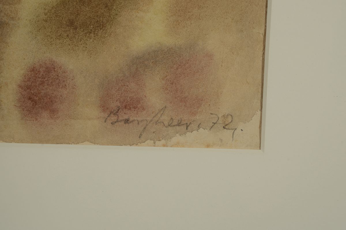 Detail a: Eduard Bargheer, 1901-1979, Titel: "Garten im Mittag" Aquarell auf Papier, handsign., dat. 1972, Blatt ca. 30,5x42,5 cm, R.,