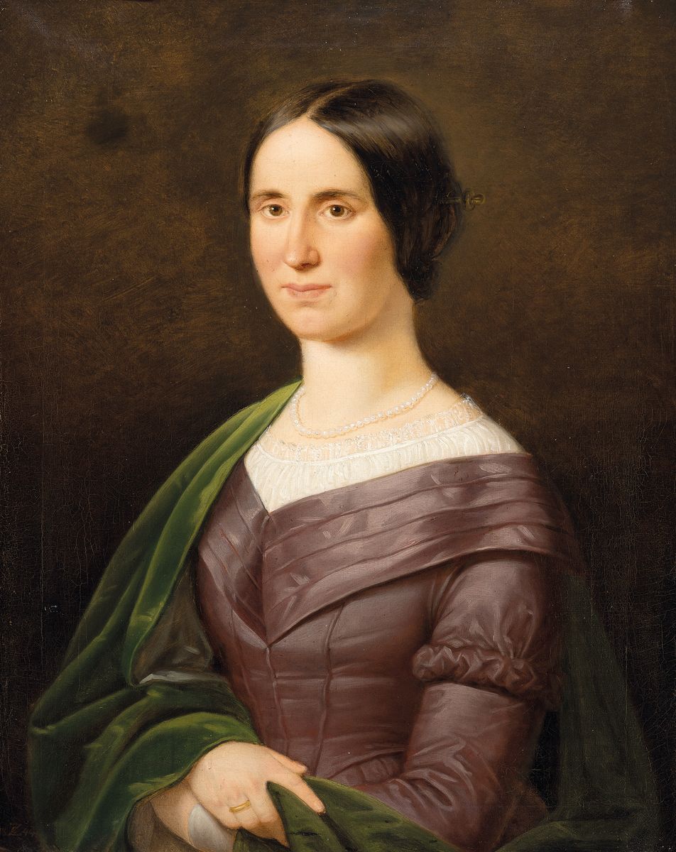 Clemens von Zimmermann, 1789 Düsseldorf-1869 München, seit 1825 Prof. an der Akademie München, Porträtmaler, arbeitete u.a. für König Ludwig ...