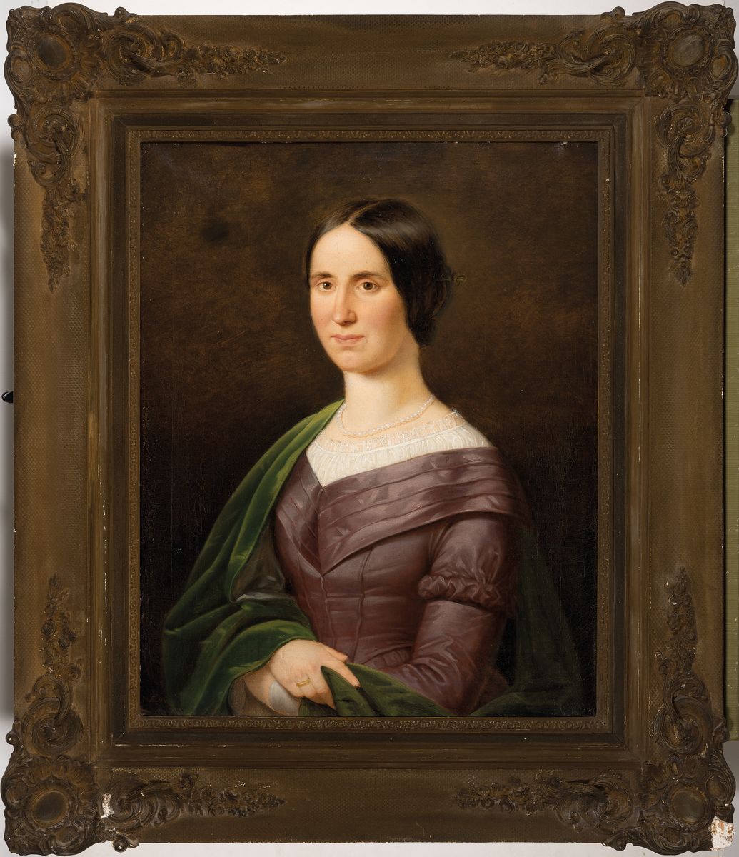 Detail k: Clemens von Zimmermann, 1789 Düsseldorf-1869 München, seit 1825 Prof. an der Akademie München, Porträtmaler, arbeitete u.a. für König Ludwig ...