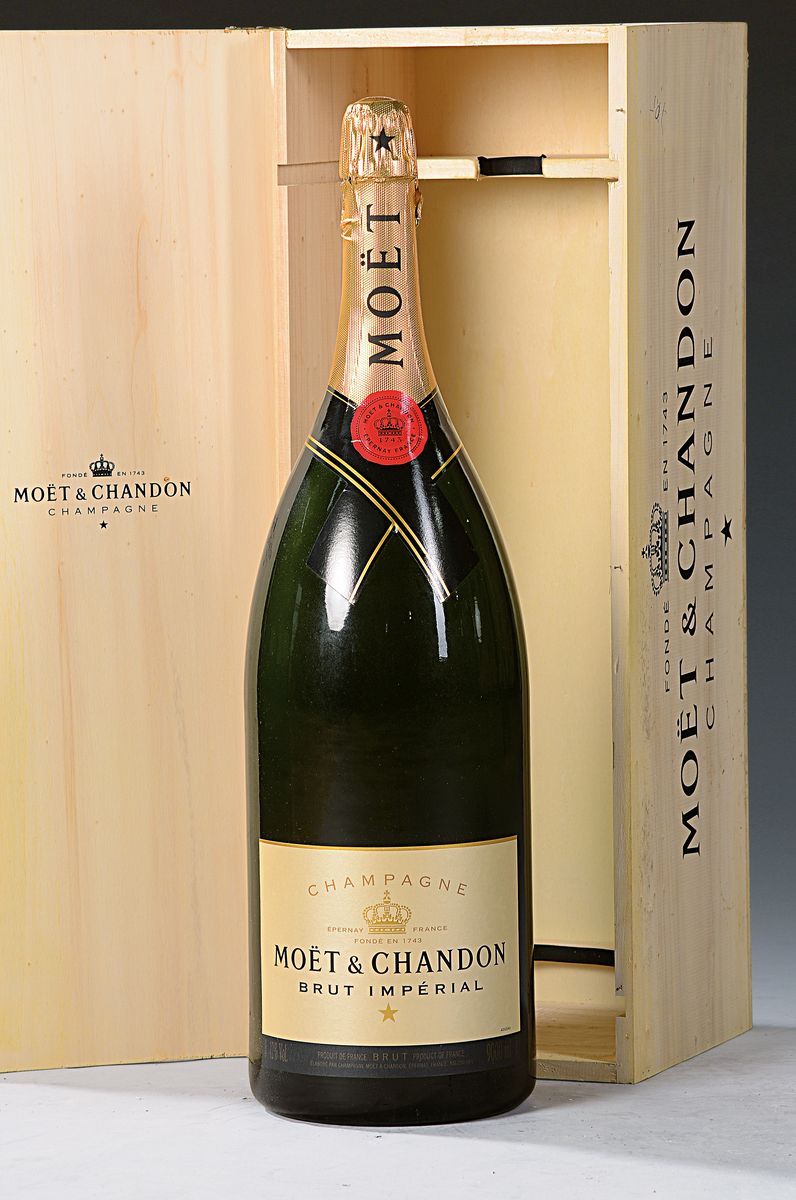 1 Flasche Salmanzar, Moet & Chandon, Brut Imperial, Champagner, 12 % vol, 9 Liter, in Holzkiste, aus ehem. Restaurantbestand, nicht verkostet