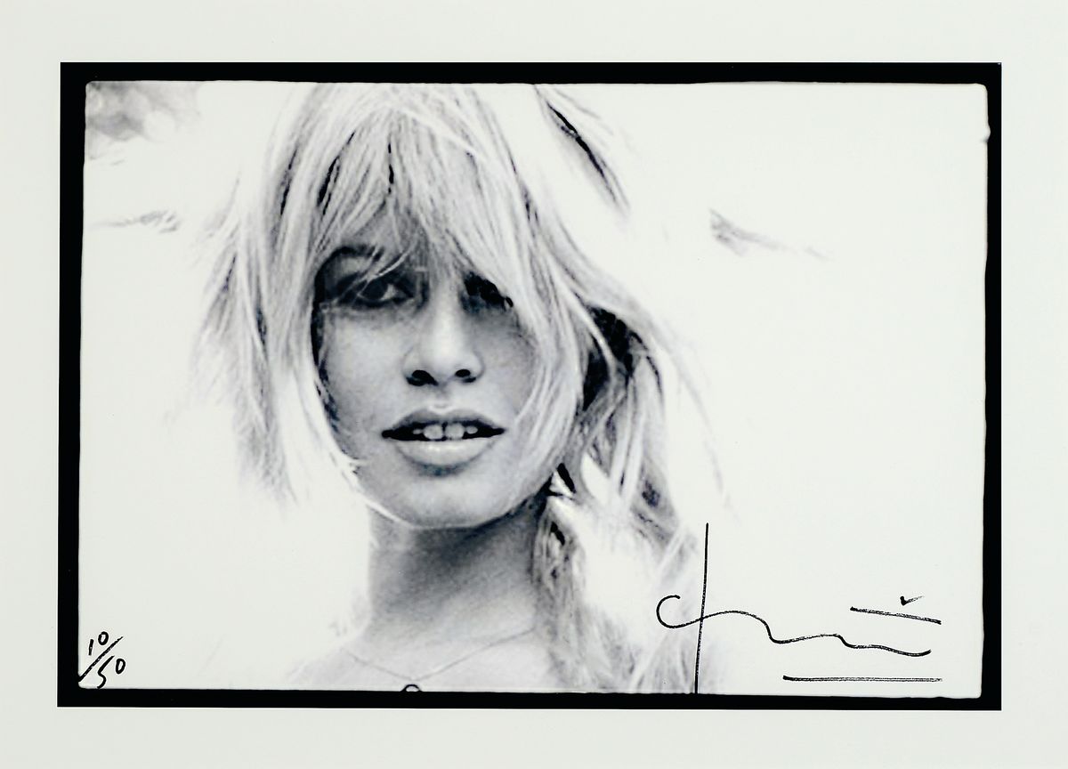 Bert Stern, 1926-2013, "Bridget Bardot", handsign., num. 10/50, auf der Rückseite der Fotografie hat Bert Stern nochmals handsign. und ...