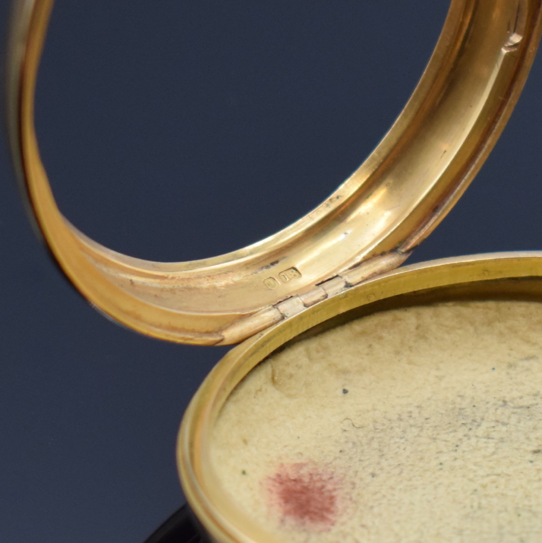 Detail b: ALEX. HARE London sehr schwere Duplex- Taschenuhr mit 1/4-Repetition in RG 750/000, England Hallmark 1815, Schlüsselaufzug, glattes Geh., seitl. ...