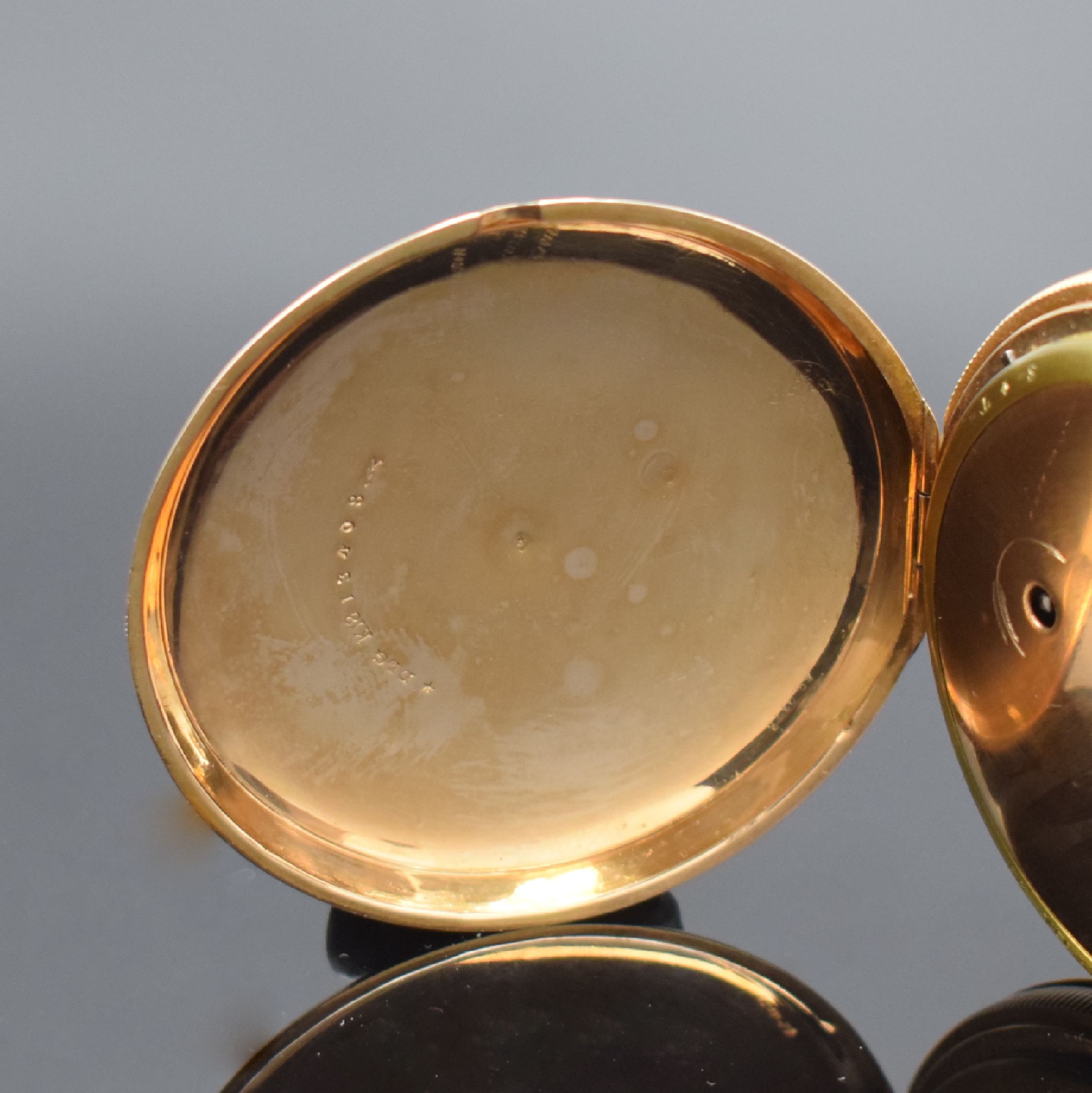 Detail c: J.G.MESSY in Freiburg sehr seltene große Taschenuhr mit Grande / Petite Sonnerie und 1/4-Repetition in RG 750/000, Deutschland / Schweiz um 1800, ...