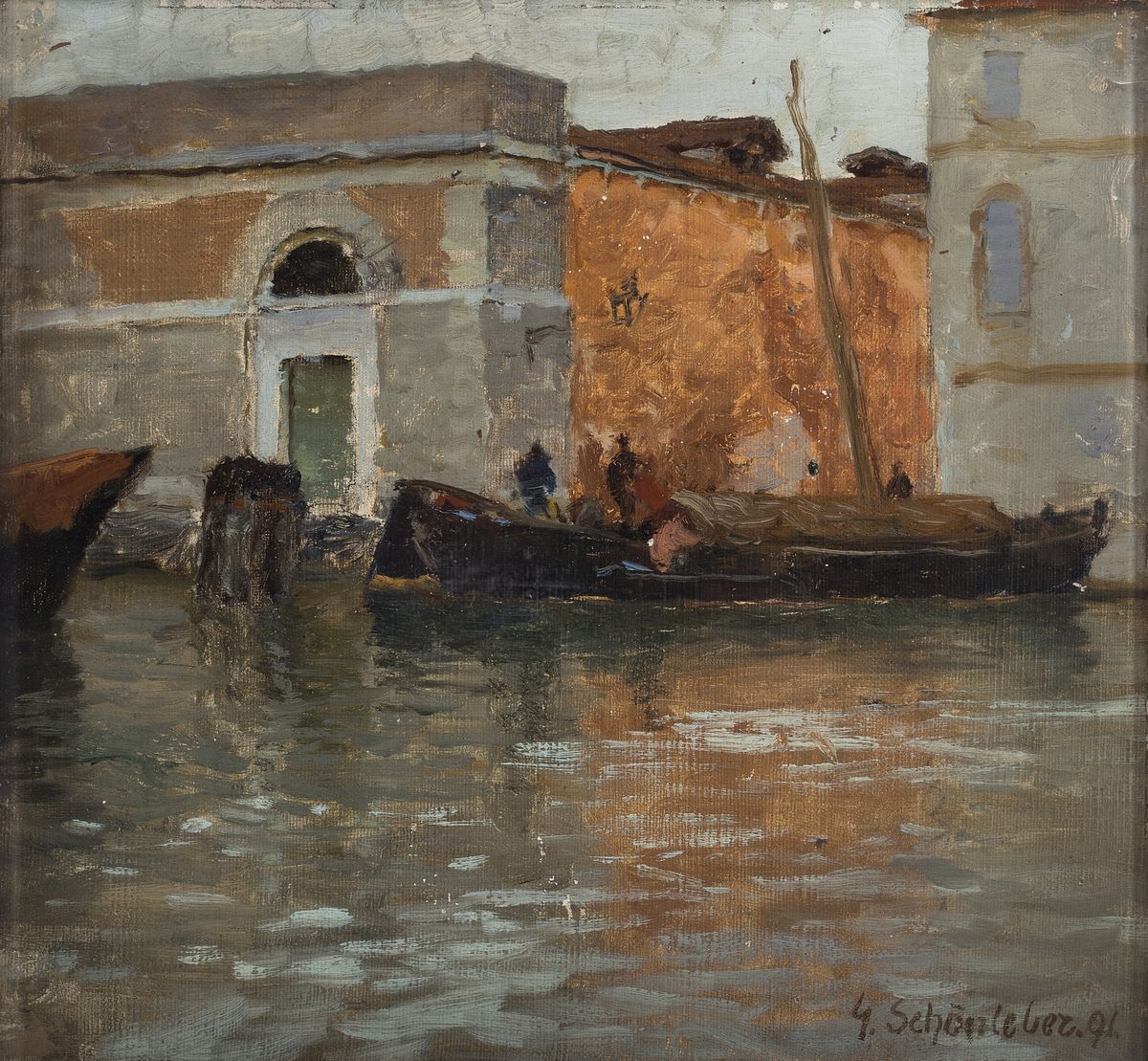 Gustav Schönleber, 1851 Bietigheim-1917 Karlsruhe, Studium an dem Akademien München bei A. Lier, später unterrichtete er als Prof. an der Akademie ...