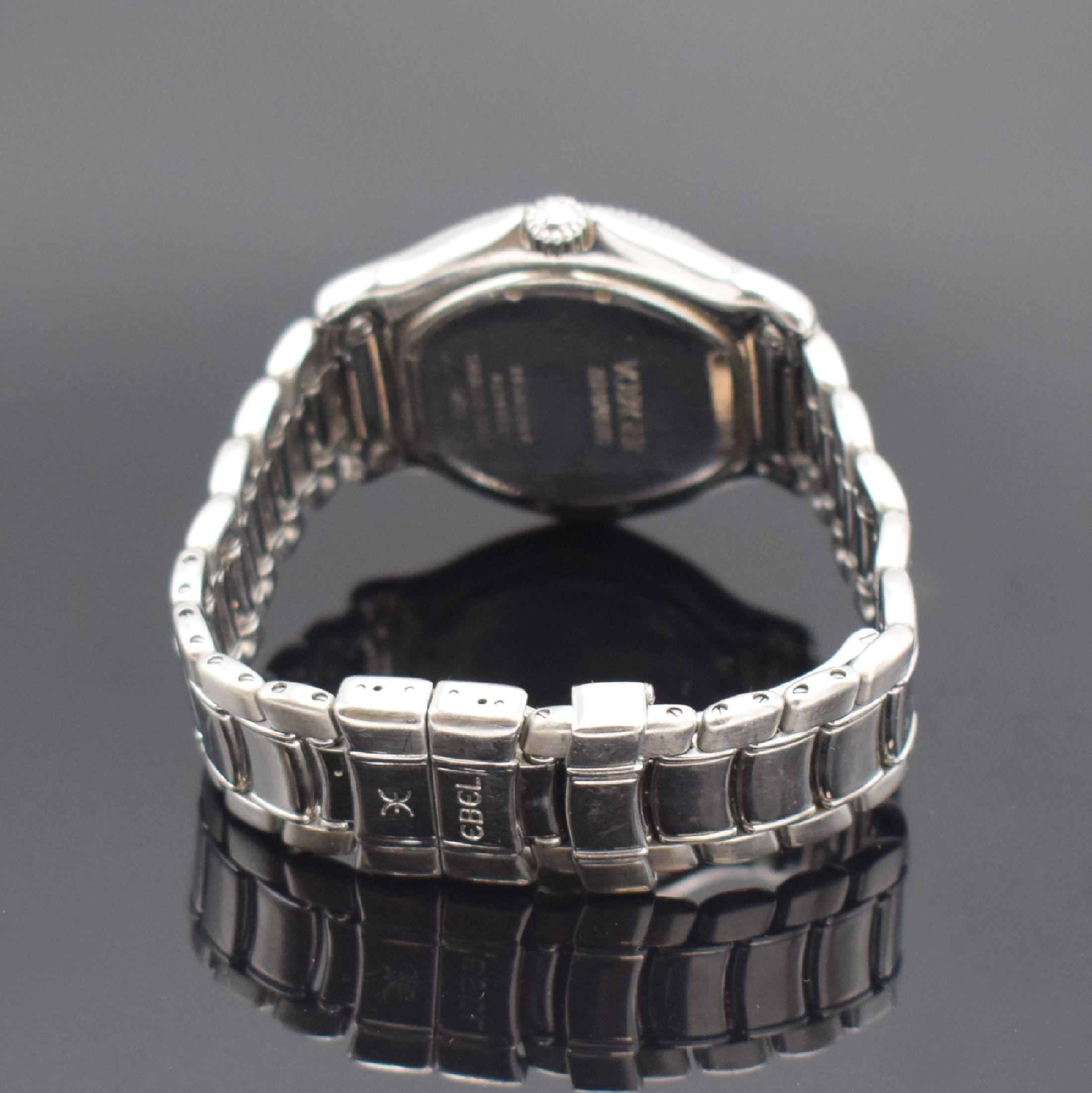 Detail b: EBEL Voyager Herrenarmbanduhr mit Weltzeitanzeige Referenz 9124913, Automatik, Edelstahlgeh. inkl. Gliederband m. Faltschl., Boden 8-fach verschr., ...