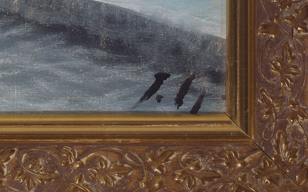 Detail b: Monogrammist J.H., wohl Skandinavien, Mitte 20. Jh., 2 Pendants: Mädchen bzw. Junge beim Spielen auf dem Gehweg, Öl/Lwd, beide monogr., ca. ...