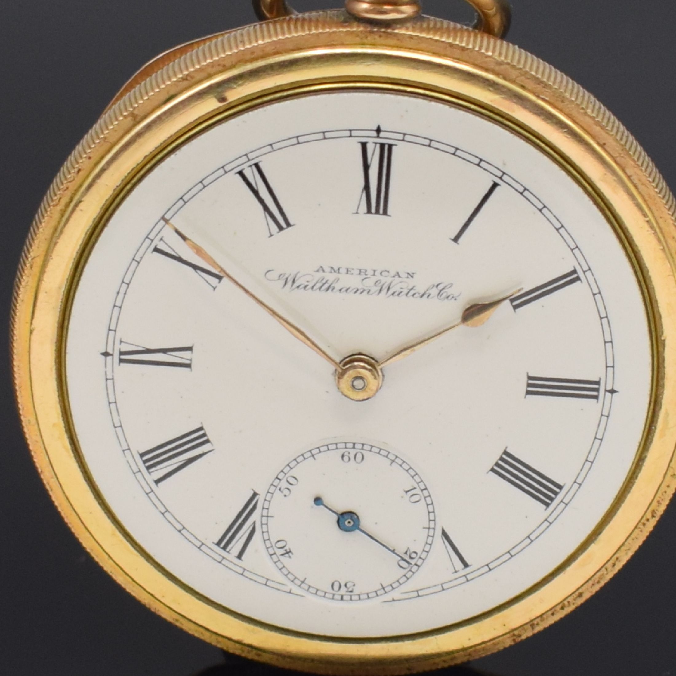 Detail d: WALTHAM WATCH Co und TIMING REPEATING WATCH Cooffene Taschenuhr und Schaltradchronograph, USA/Schweiz f. den U.S. Markt um 1900, beide verg. Geh. (1x ...