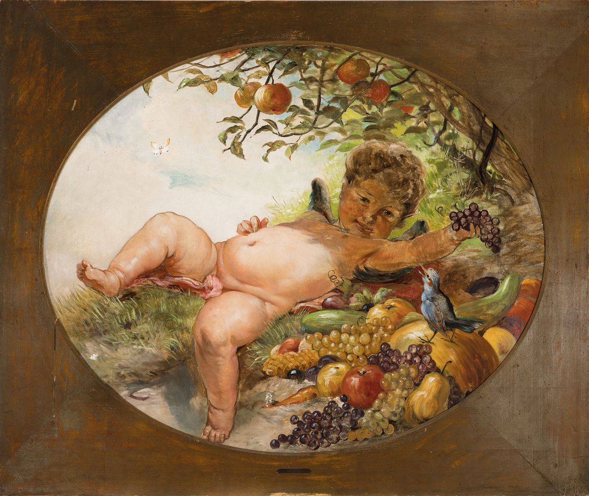 Detail k: Zuschreibung: Wilhelm Süs, 1861 Düsseldorf- 1933 Mannheim, Maler, Grafiker und Keramiker, gründete mit Hans Thoma die Staatl. Majolika Manufaktur ...