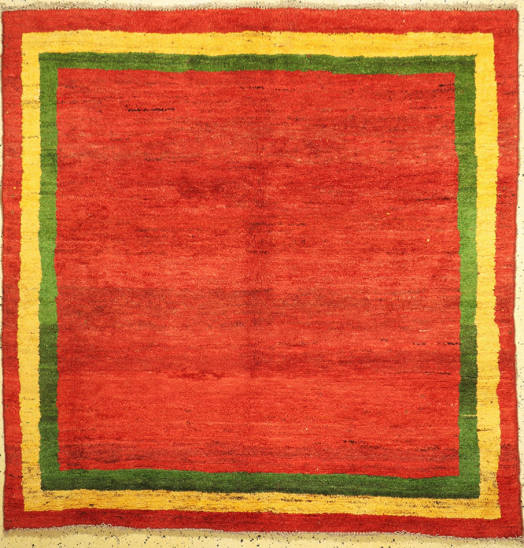 Gabbeh alt, Persien, ca. 50 Jahre, Wolle auf Wolle, ca. 207 x 204 cm, EHZ: 1-2