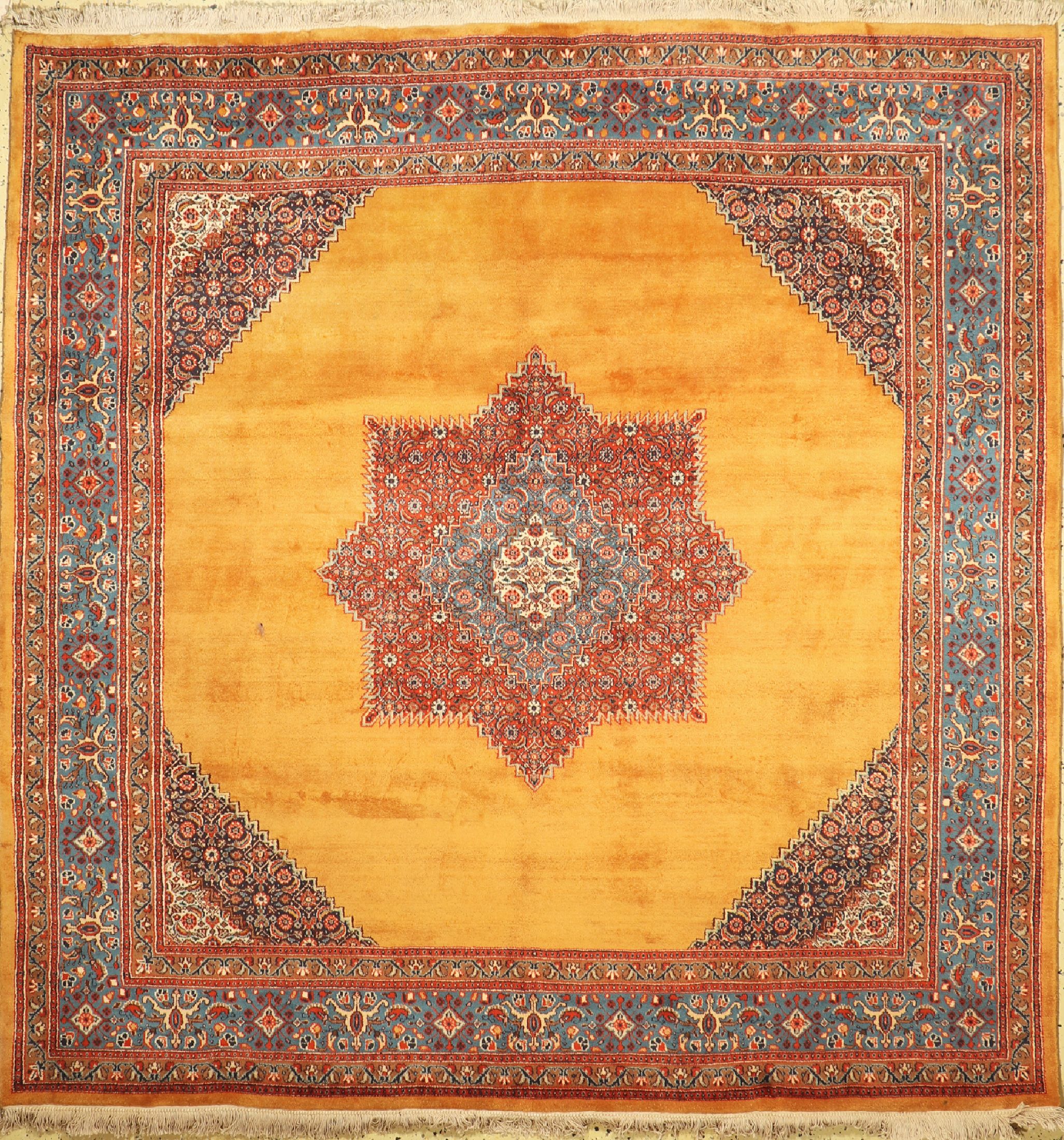 Mud alt, Persien, ca. 50 Jahre, Wolle auf Baumwolle, ca. 220 x 215 cm, EHZ: 1-2