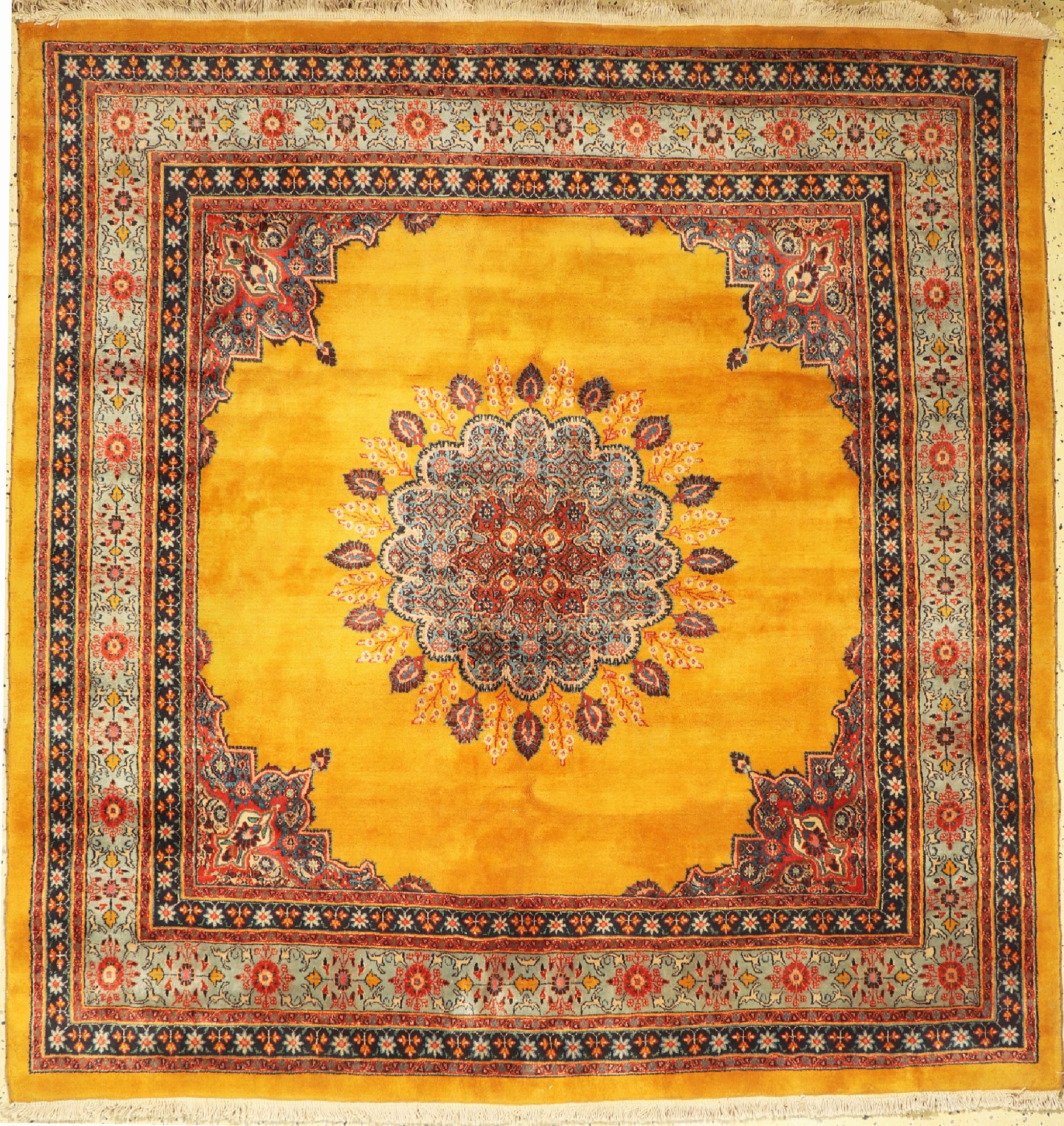 Mud alt, Persien, ca. 50 Jahre, Wolle auf Baumwolle, ca. 218 x 210 cm, EHZ: 1-2