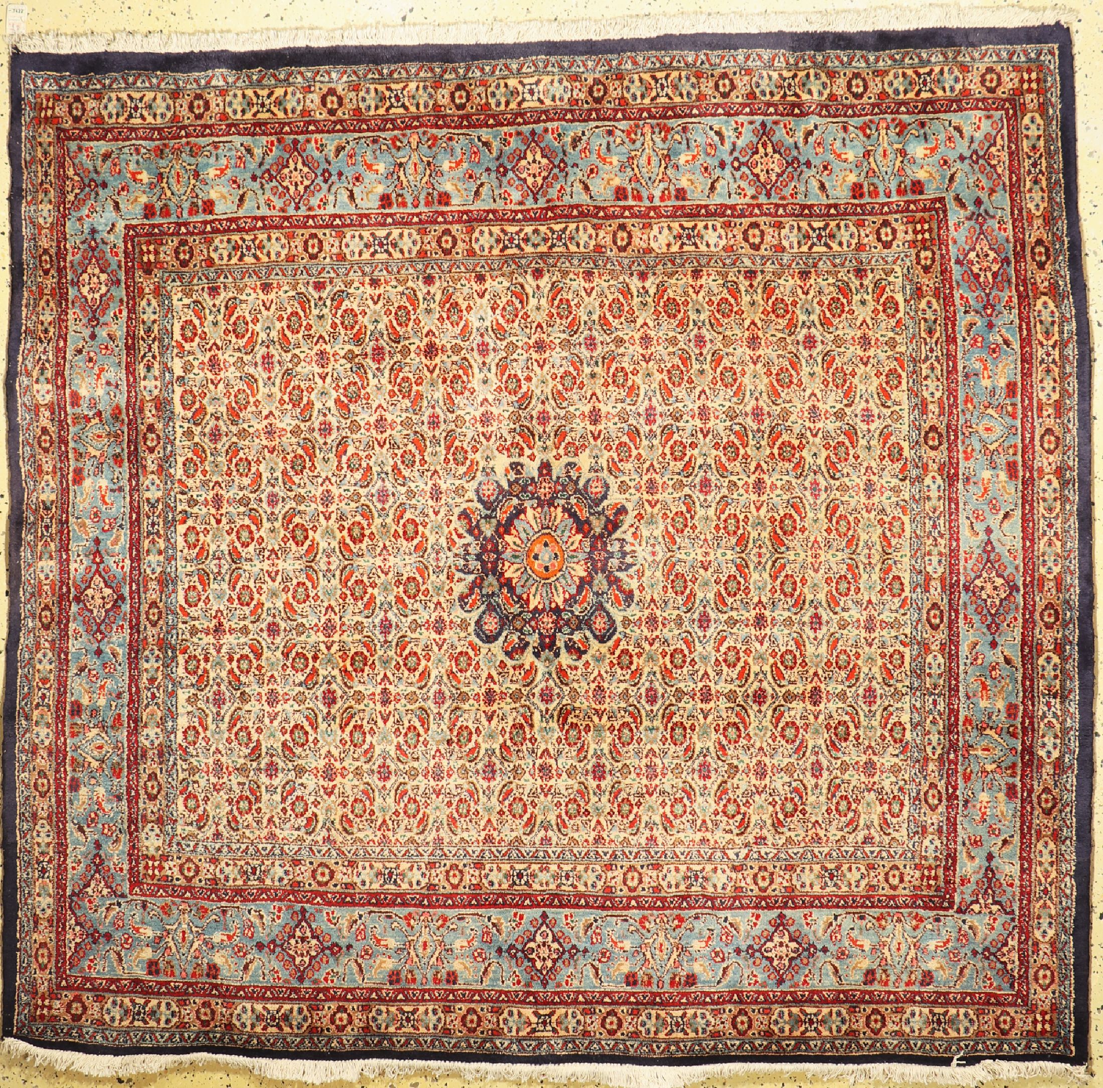 Mud alt, Persien, ca. 50 Jahre, Wolle auf Baumwolle, ca. 211 x 200 cm, EHZ: 2(verzogen)