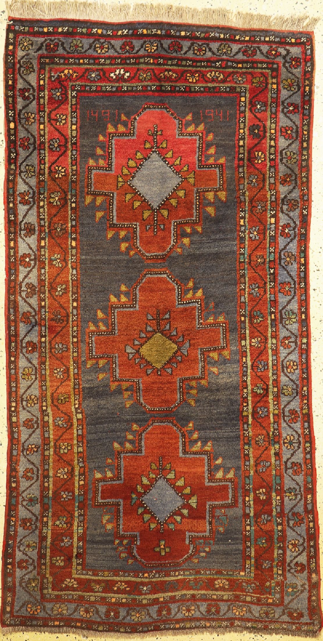 Kazak, Kaukasus, Wolle auf Wolle , ca. 215 x 115 cm, EHZ: 2