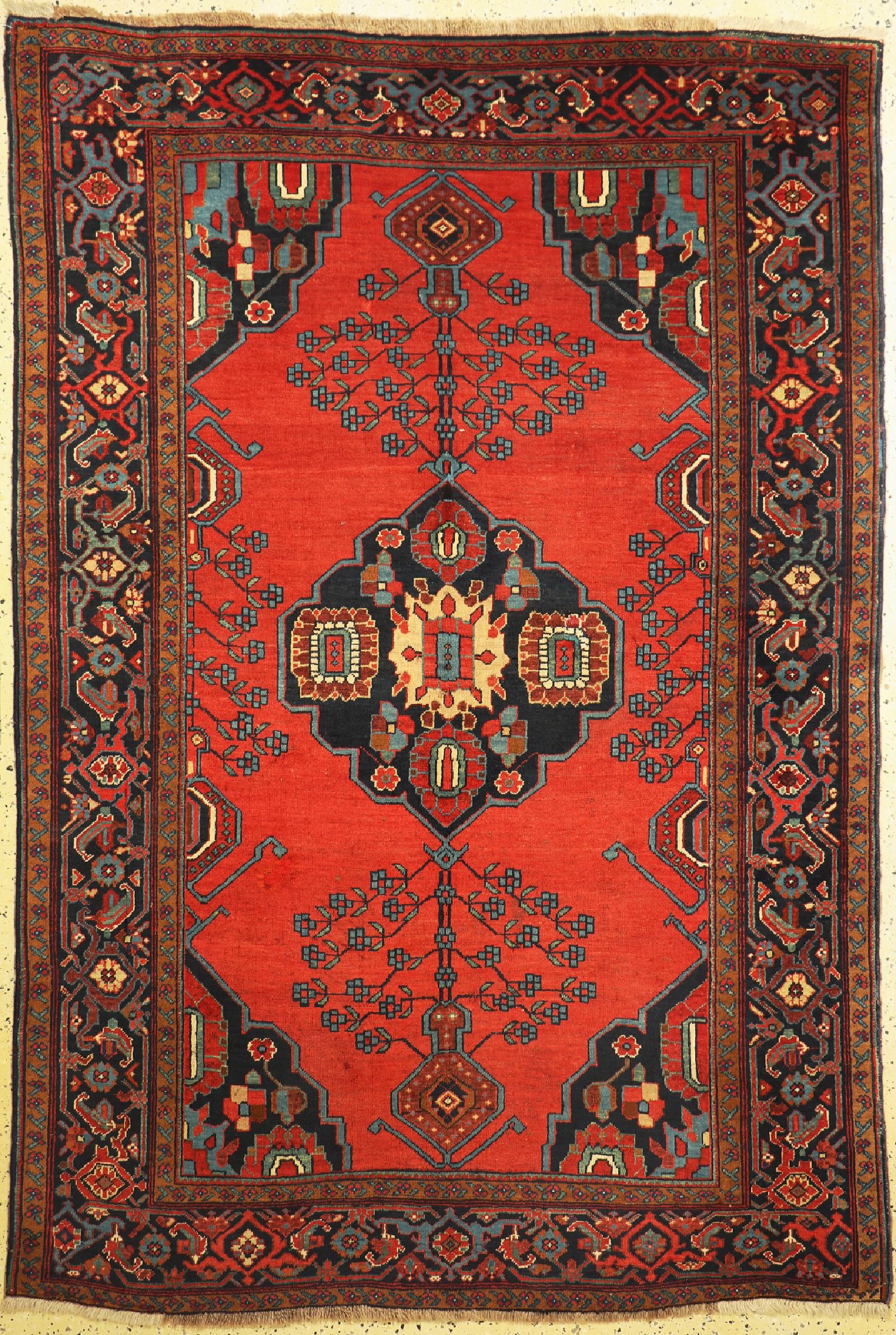 Antiker Kazak, Kaukasus, um 1900, Wolle aufWolle, ca. 250 x 167 cm, EHZ: 2-3, restauriertt