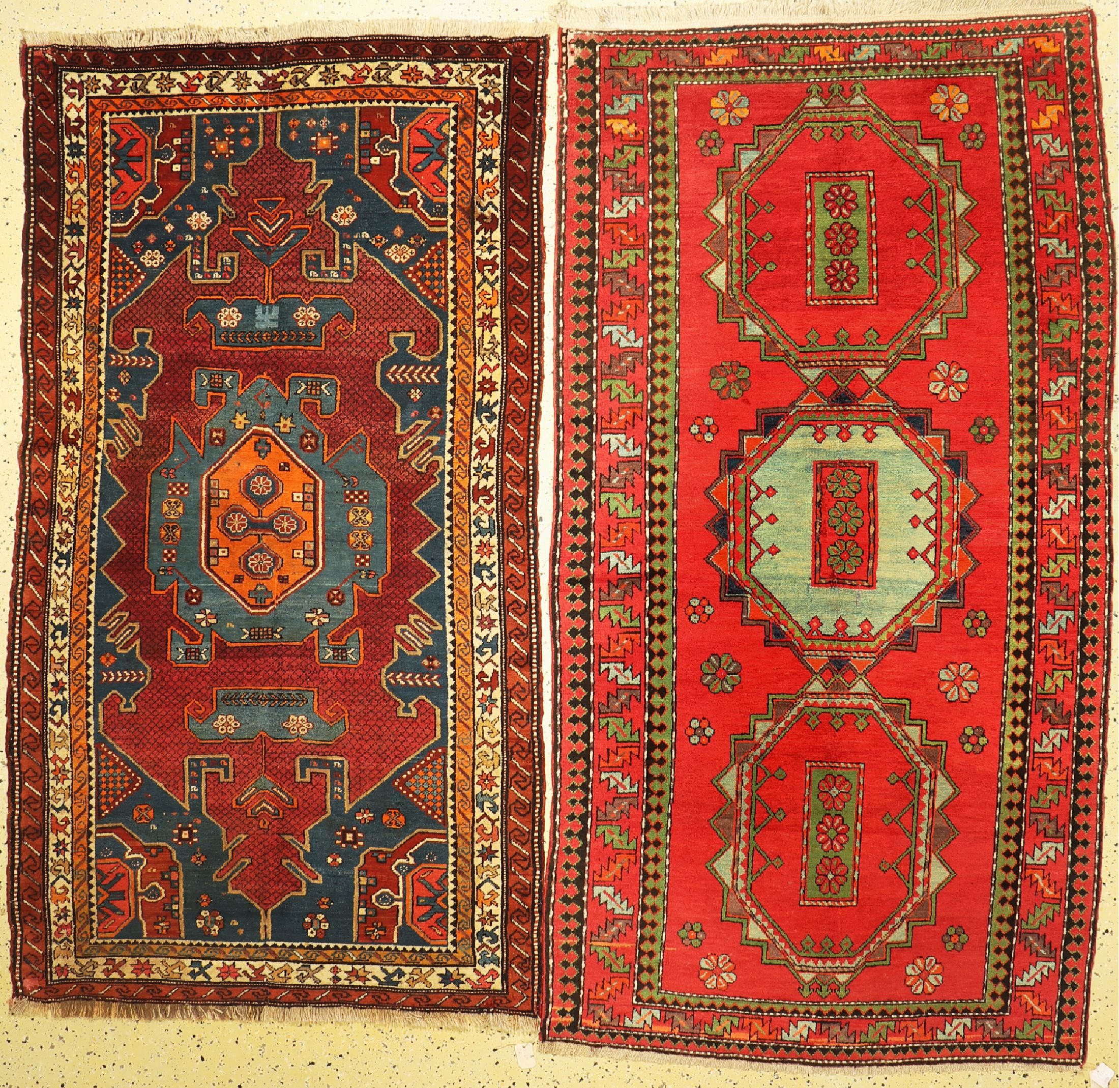 1 paar Kazak, Kaukasus, Wolle auf Wolle , ca. 233 x 125 cm, EHZ: 2