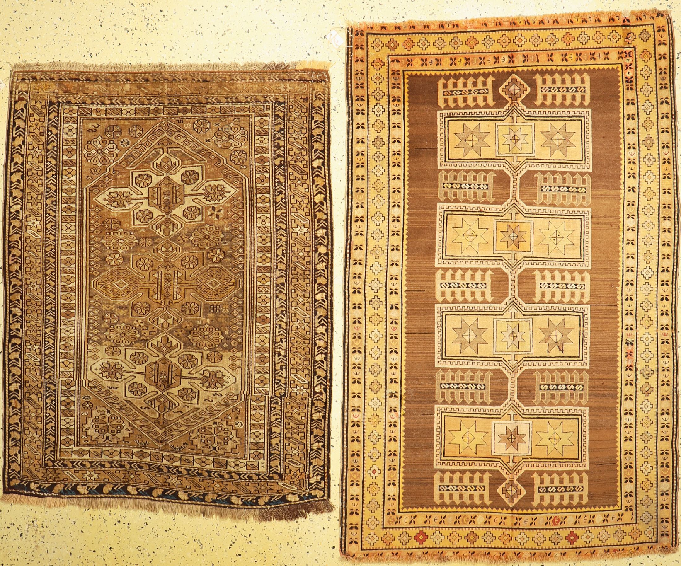 1 paar Schirwan, Kaukasus, Wolle auf Wolle , ca. 193 x 120 cm, ca. 155 x 120 cm, EHZ: 3