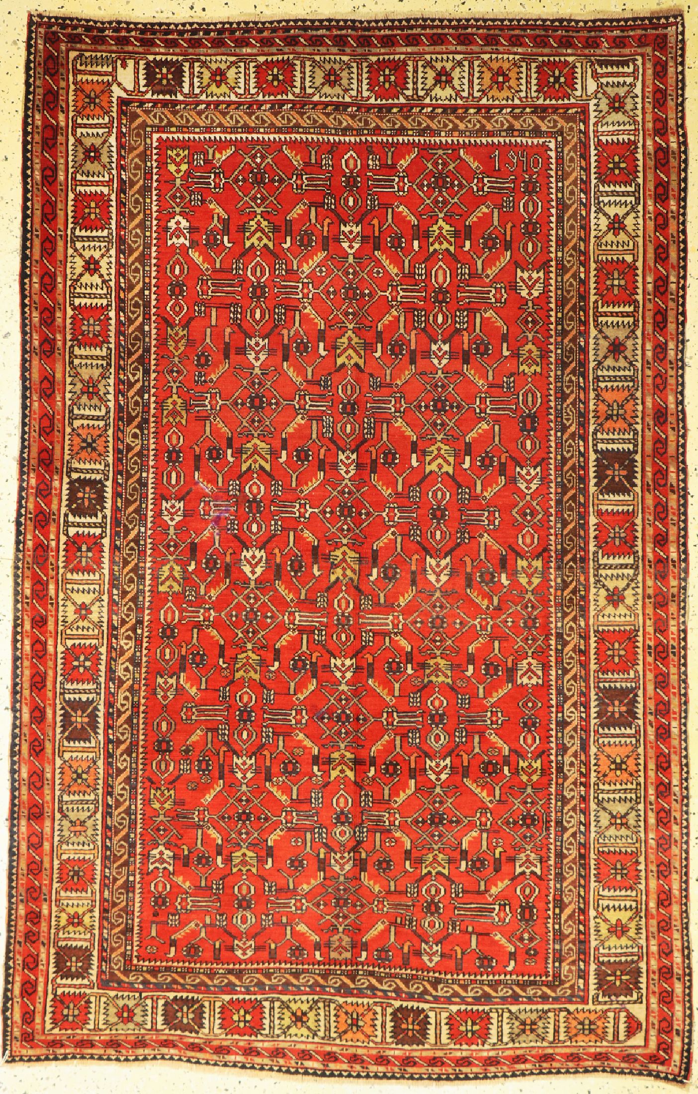 Kazak, Kaukasus, Wolle auf Wolle , ca. 220 x 138 cm, EHZ: 2 Kazak, Caucasus, wool on wool approx. 220 x 138 cm, condition: 2, .Rugs, Carpets & ...