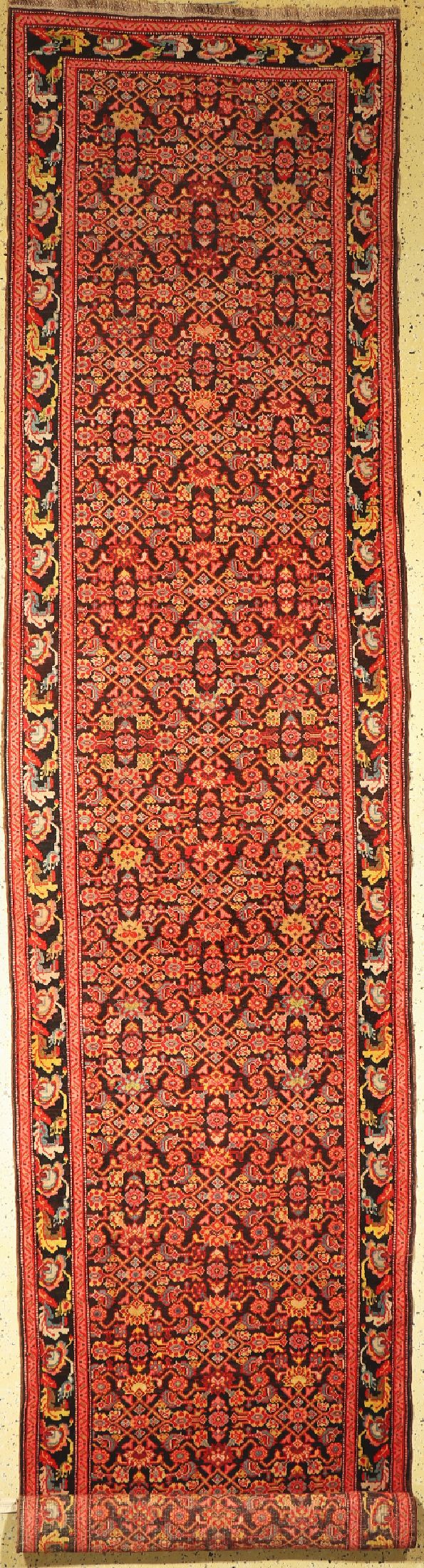 Antiker Karabagh, Kaukasus, um 1900, Wolle auf Wolle, ca. 580 x 112 cm, EHZ: 2, minimal restauriert