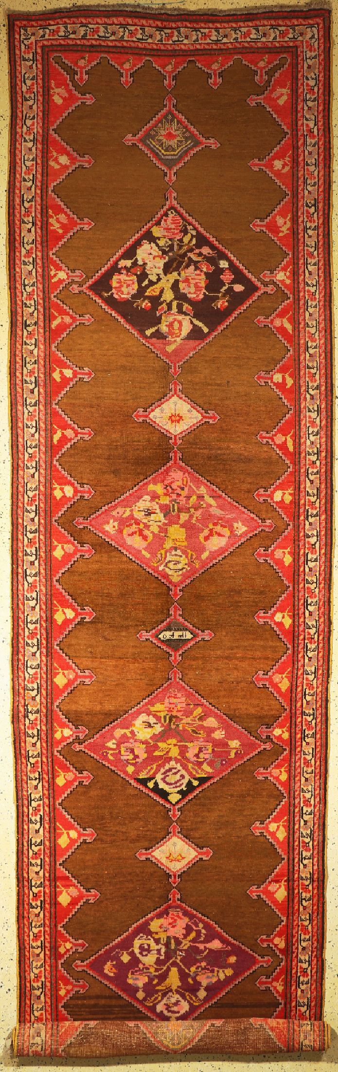 Karabagh alt, Kaukasus, datiert(1921), Wolle auf Wolle, ca. 505 x 132 cm, EHZ: 2, restauriert