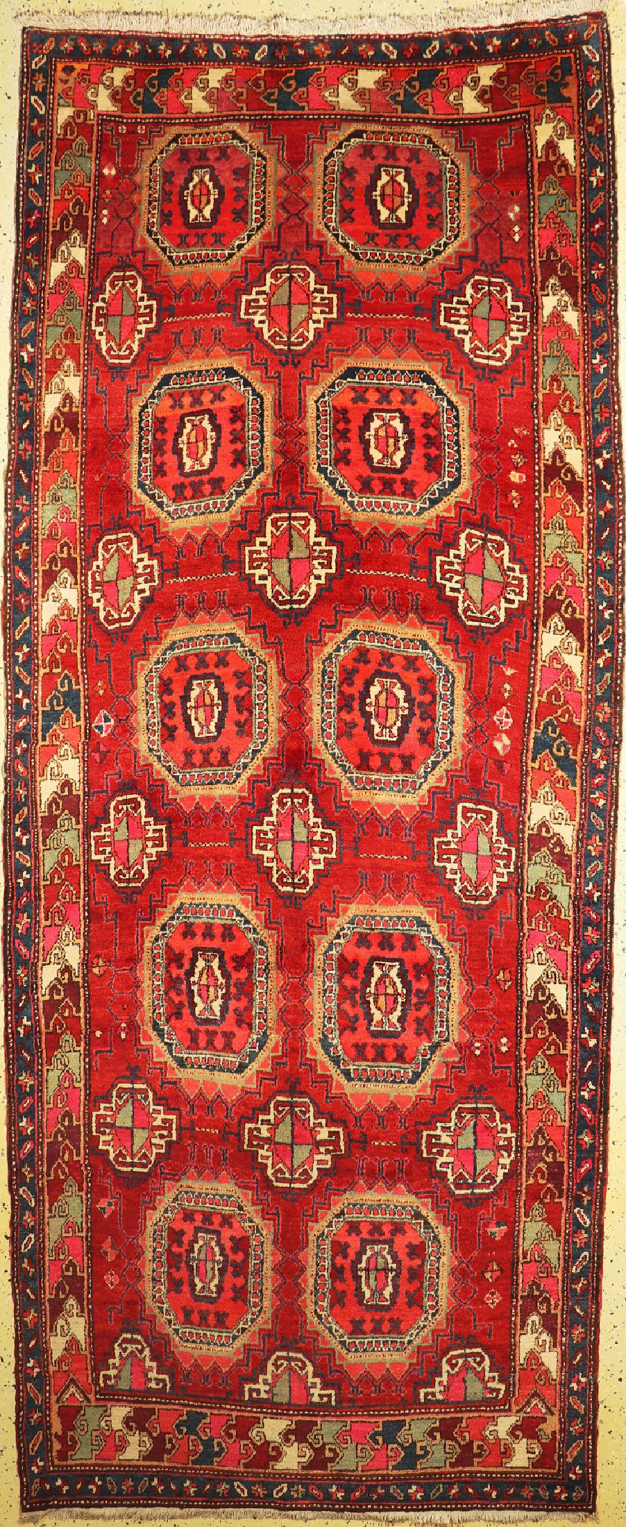 Meschgin alt, Persien, um 1960, Wolle auf Baumwolle, ca. 365 x 150 cm, EHZ: 2
