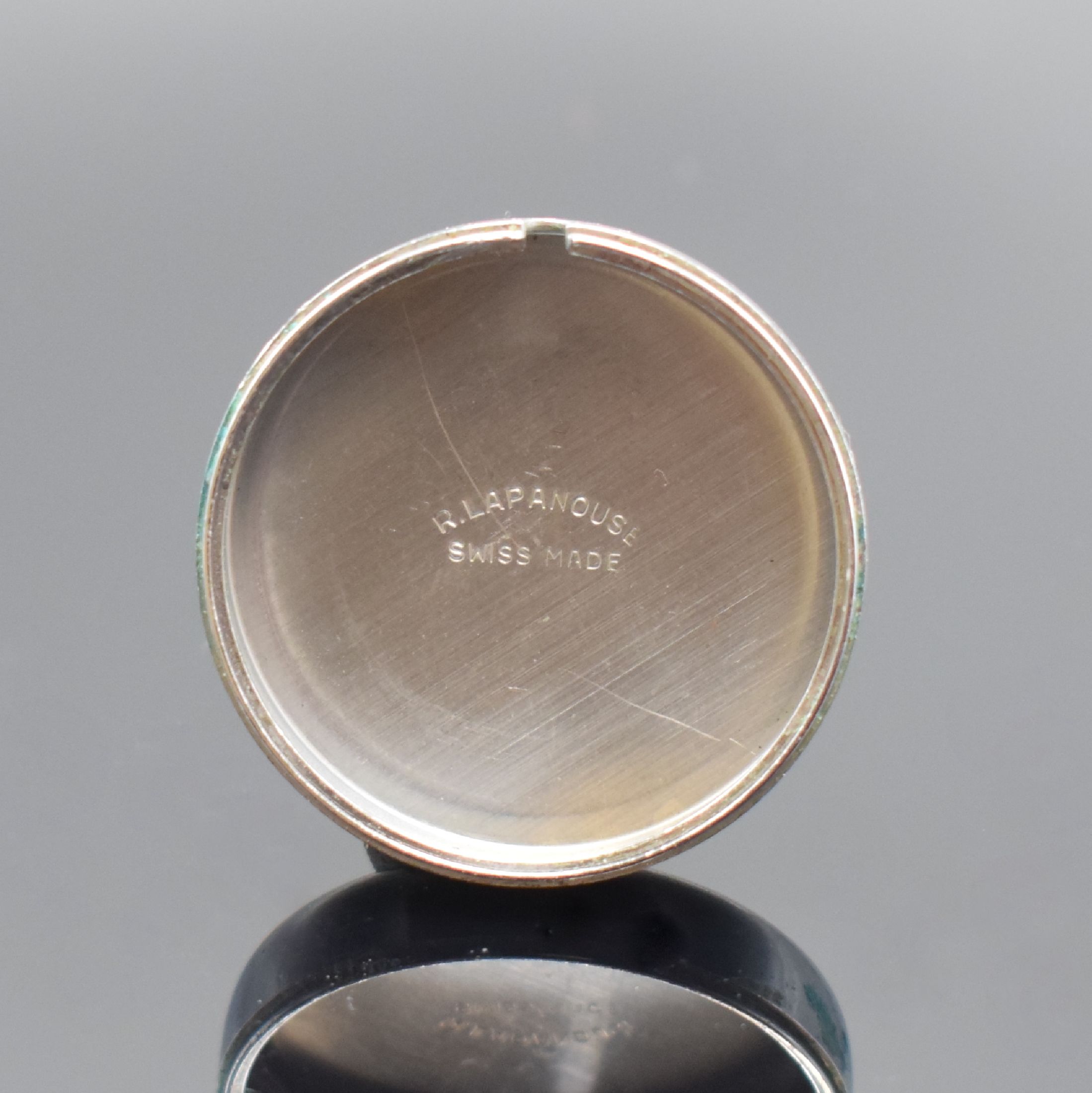 Detail f: R. LAPANOUSE extrem seltene Armbanduhr zur Bestimmung von Belichtungszeiten Modell Chronofot 1, Handaufzug, Schweiz/Deutschland um 1940, verchr. ...