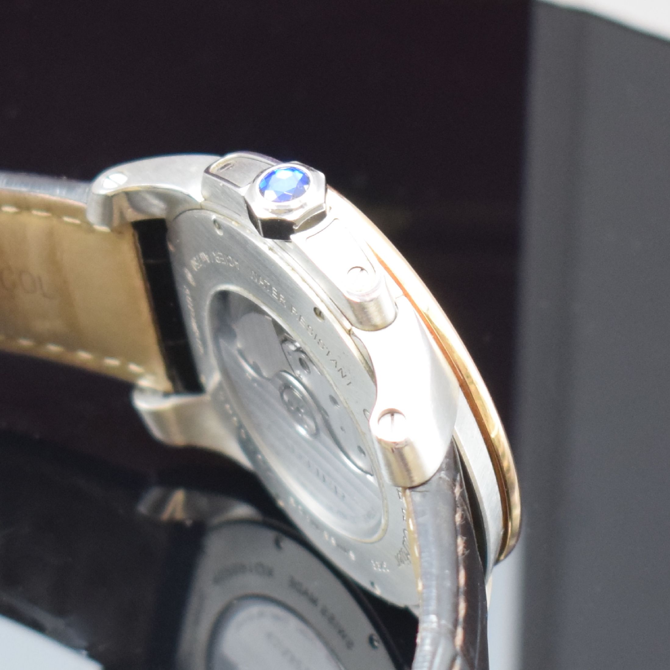 Detail c: CARTIER Herrenarmbanduhr Serie Calibre De Cartier Referenz W7100011, Automatik, Edelstahlgeh. inkl. orig. Lederband m. Faltschl., beids. vergl., ...