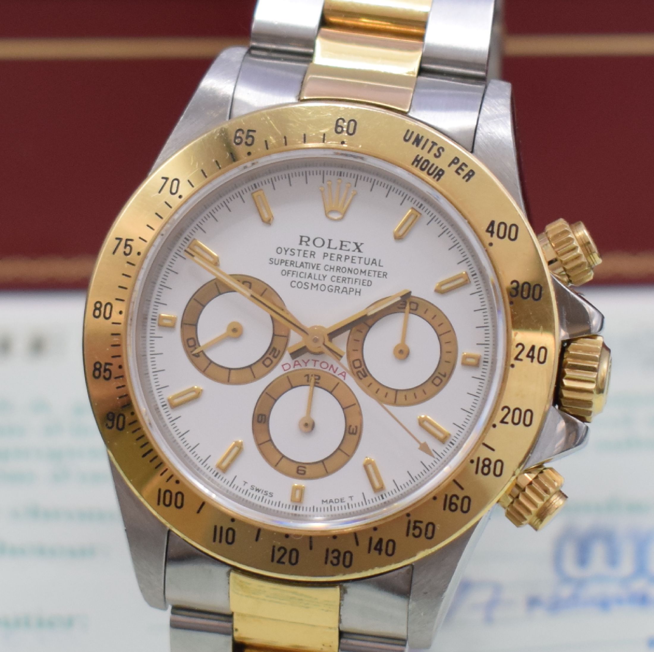 Detail a: ROLEX Herrenarmbanduhr Oyster Perpetual Cosmograph Daytona Referenz 16523, S-Serie, LC 100, Chronometer der Superlative in Edelstahl/Gold kombiniert ...