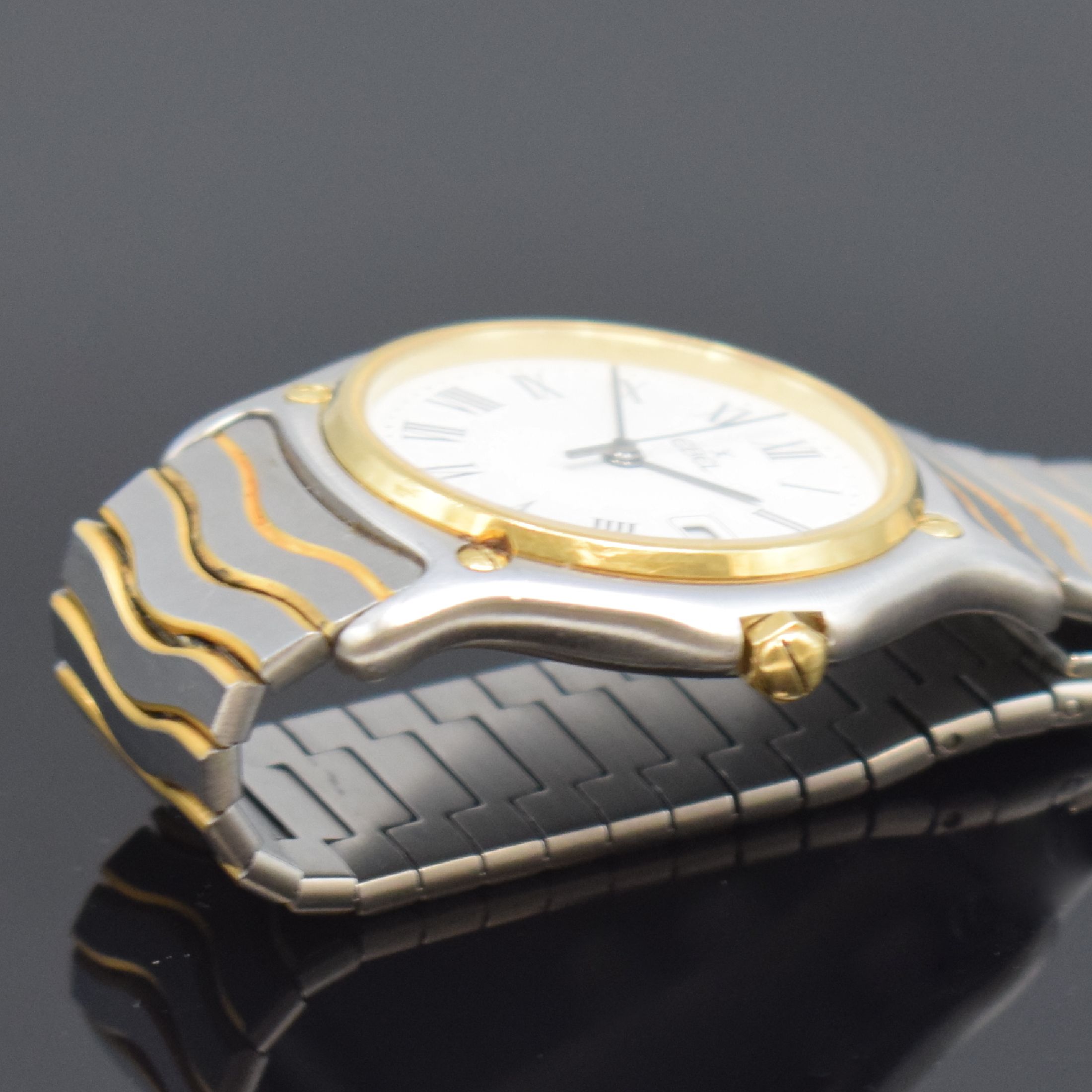 Detail c: EBEL Mediumarmbanduhr Sport Classic Referenz 183909, Schweiz um 1995, Edelstahl/Gold kombiniert inkl. Wellengliederband m. Faltschl., quarz, ...