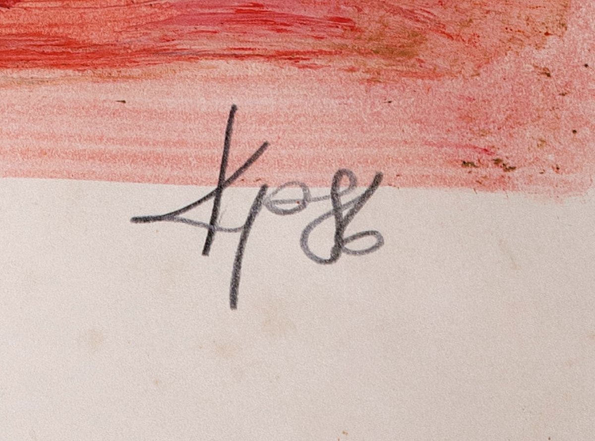 Detail c: Karl-Peter "Charlie" Müller, 1935 Mannheim -2000 Kandel, Studium an der Akademie München bei Franz Xaver Fuhr, zwei Aquarelle, zwei ...