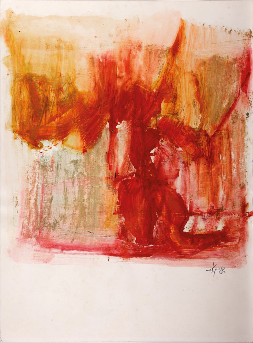 Detail f: Karl-Peter "Charlie" Müller, 1935 Mannheim -2000 Kandel, Studium an der Akademie München bei Franz Xaver Fuhr, zwei Aquarelle, zwei ...