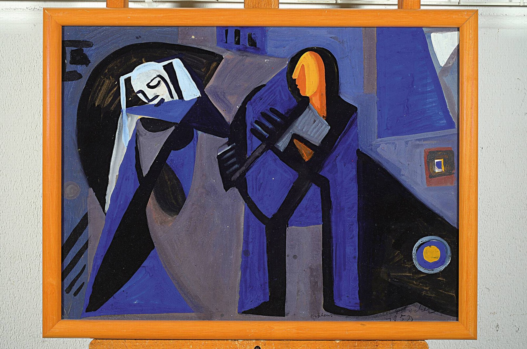 Detail k: Otto Ditscher, 1904-1987 Neuhofen, 2 Arbeiten, beide betitelt Orpheus, Gouache uf Papier, beide signiert und dat. 1952/1955, je ca. 58x41cm, u.Gl., ...