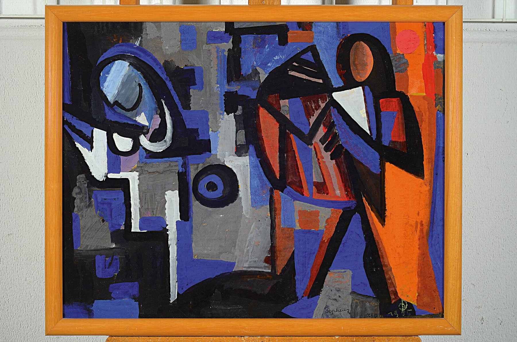 Detail l: Otto Ditscher, 1904-1987 Neuhofen, 2 Arbeiten, beide betitelt Orpheus, Gouache uf Papier, beide signiert und dat. 1952/1955, je ca. 58x41cm, u.Gl., ...
