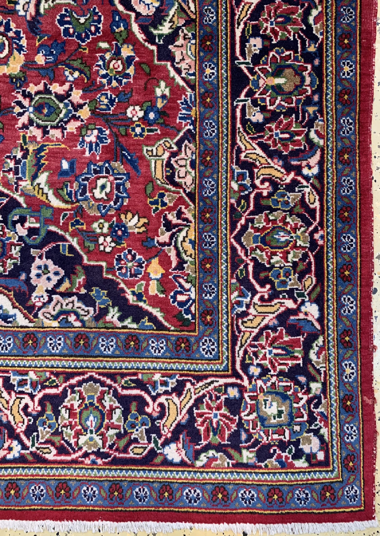 Detail a: Keschan alt, Persien, um 1960, Wolle auf Baumwolle, ca. 185 x 140 cm, EHZ: 2