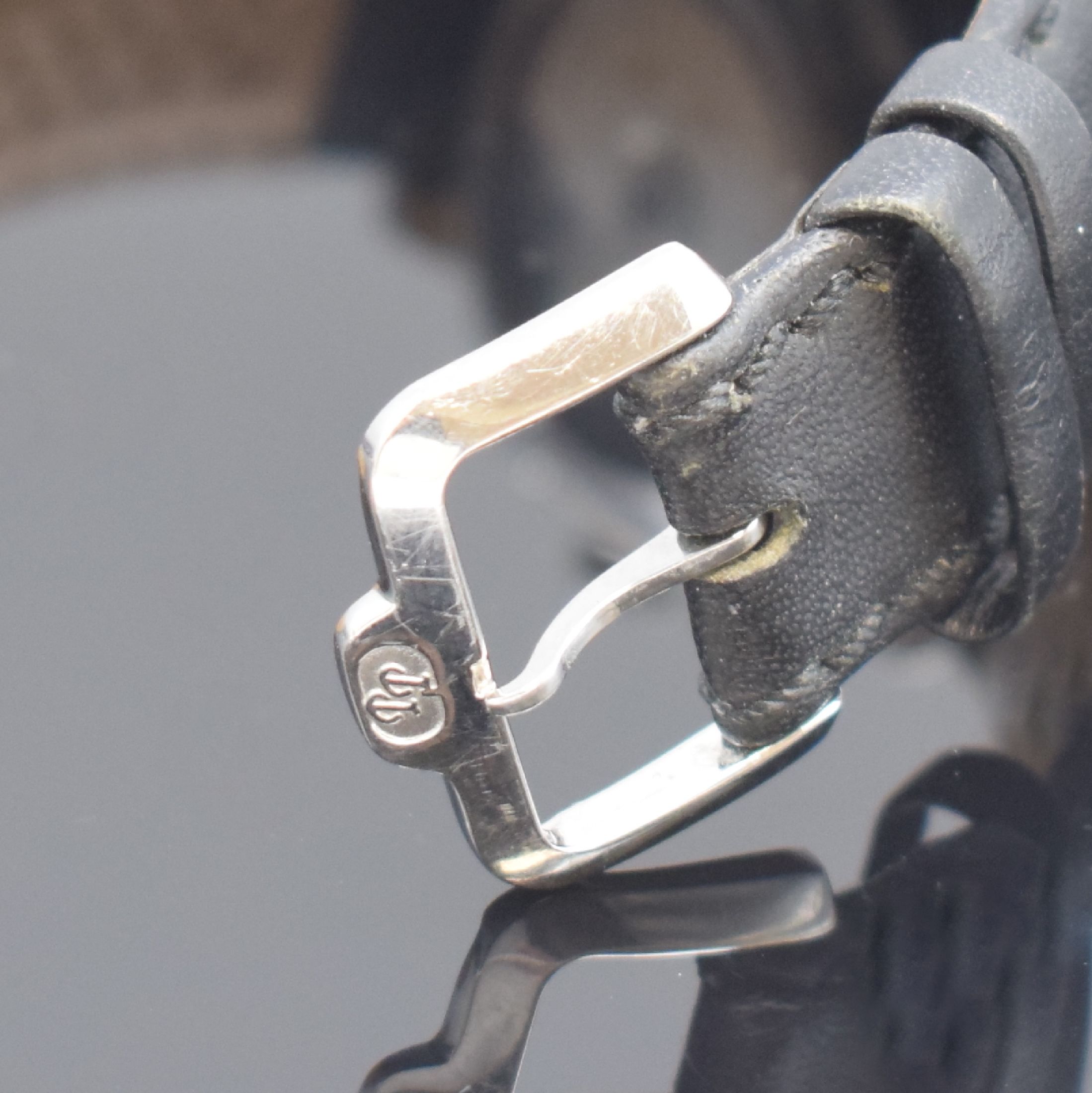 Detail b: PAUL PICOT Herrenarmbanduhr Modell Firshire Flyback, Schweiz um 2000, Automatik, beids. vergl. Edelstahlgeh., neutr. Lederband m. orig. Dornschl., ...