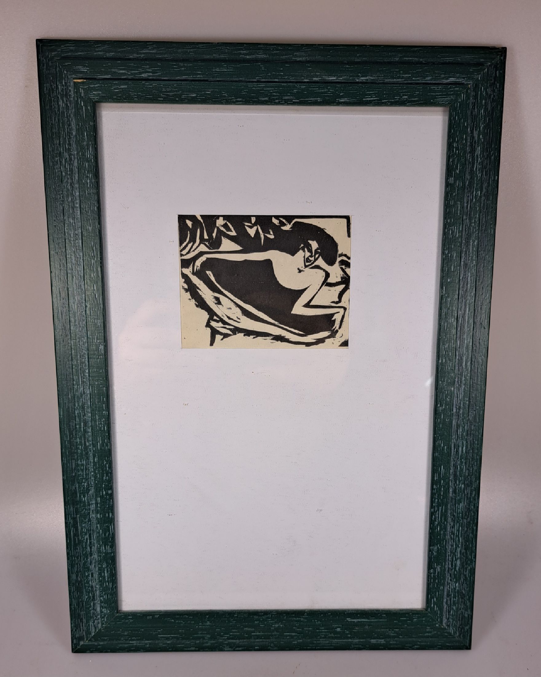 Detail d: Lot Klassische Moderne, vier Holzschnitte/ Lithographien, Erich Heckel, Kandinski, Kirchner und Pechstein, a. Wassily Kandinsky, "Bewegtes ...