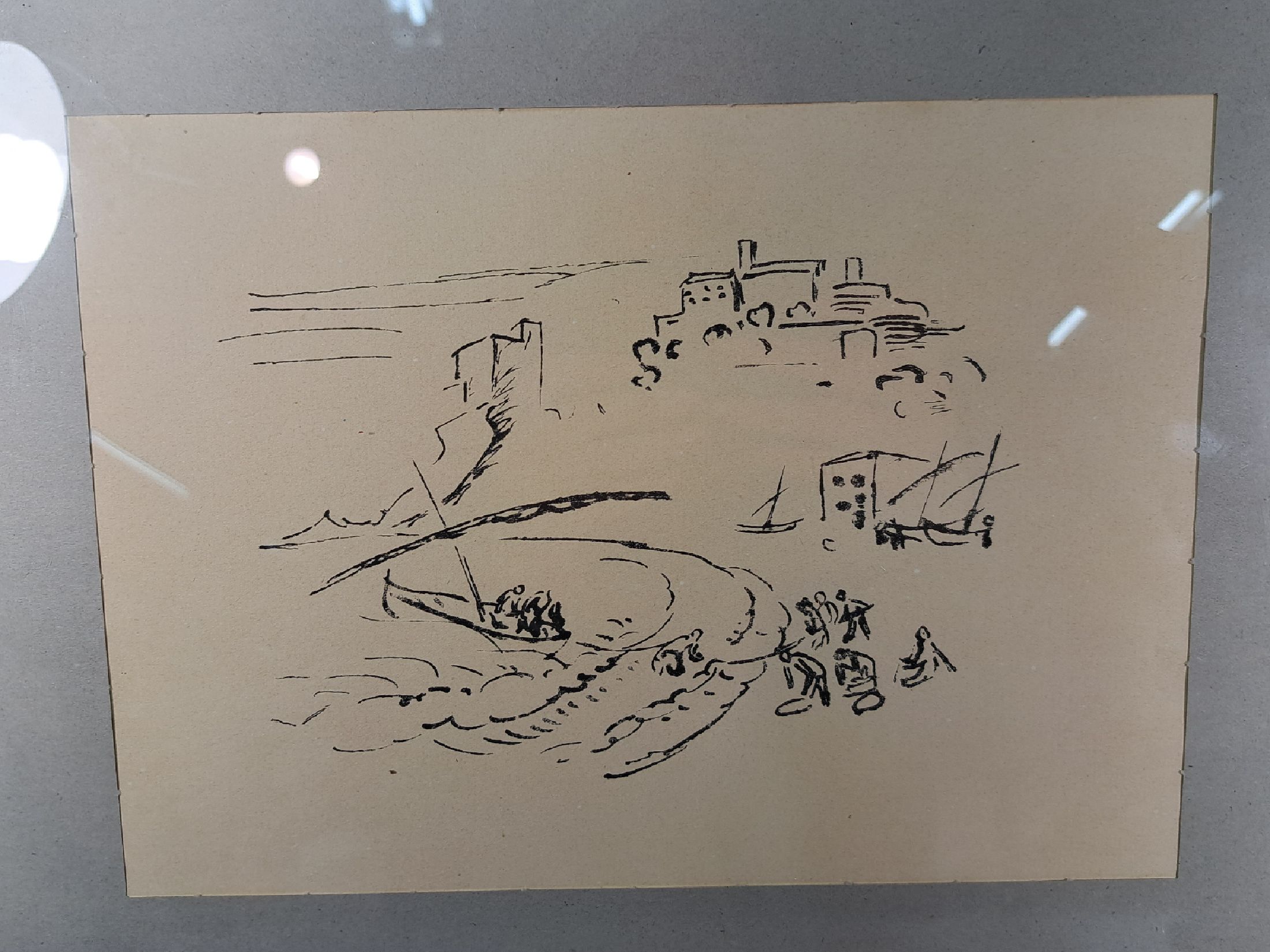 Detail g: Lot Klassische Moderne, vier Holzschnitte/ Lithographien, Erich Heckel, Kandinski, Kirchner und Pechstein, a. Wassily Kandinsky, "Bewegtes ...