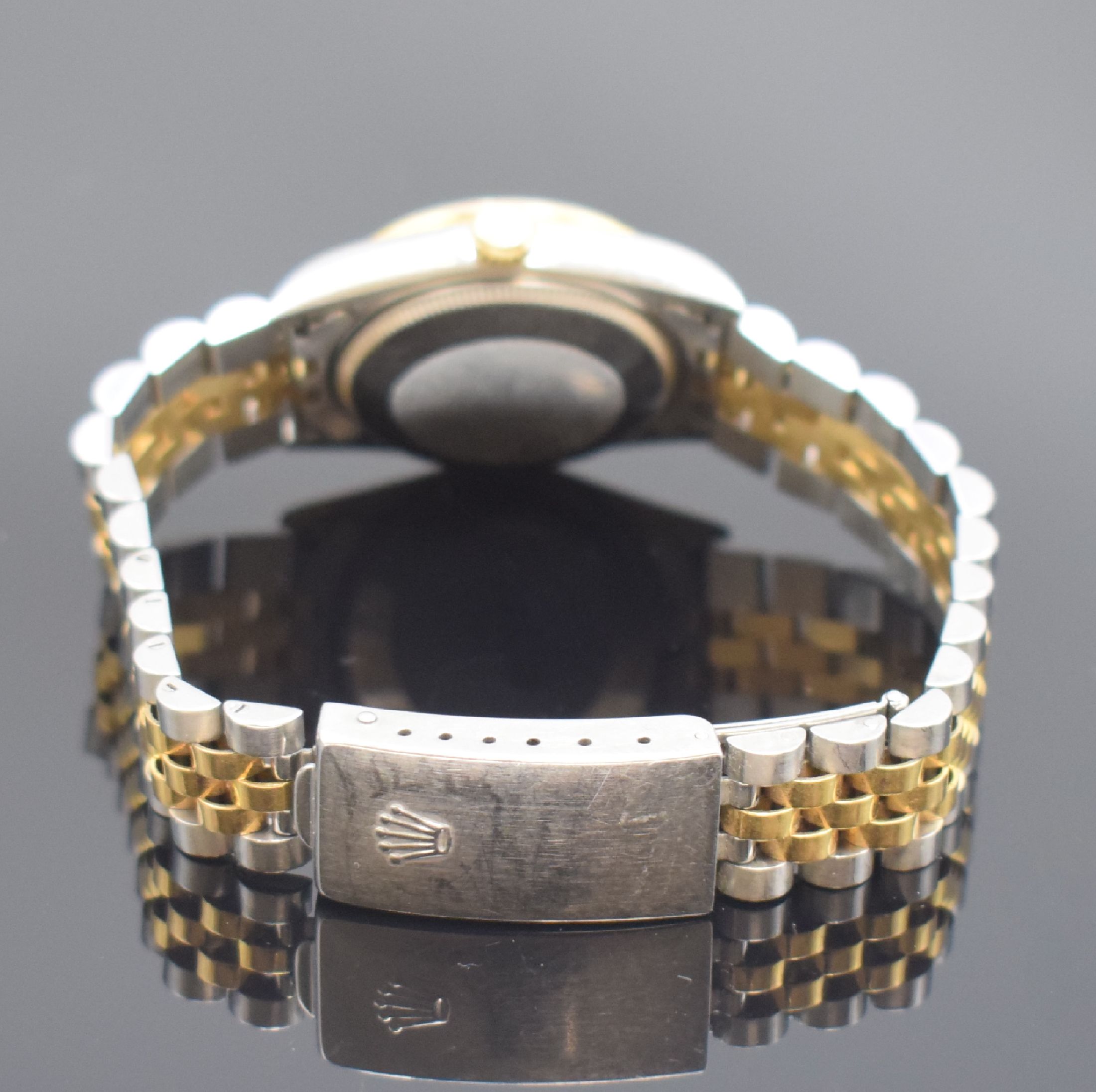 Detail b: ROLEX Oyster Perpetual Datejust Armbanduhr in Stahl/Gold Referenz 68273, Schweiz um 1994, Automatik, Oystergeh., orig. Jubileeband, Boden und Krone ...