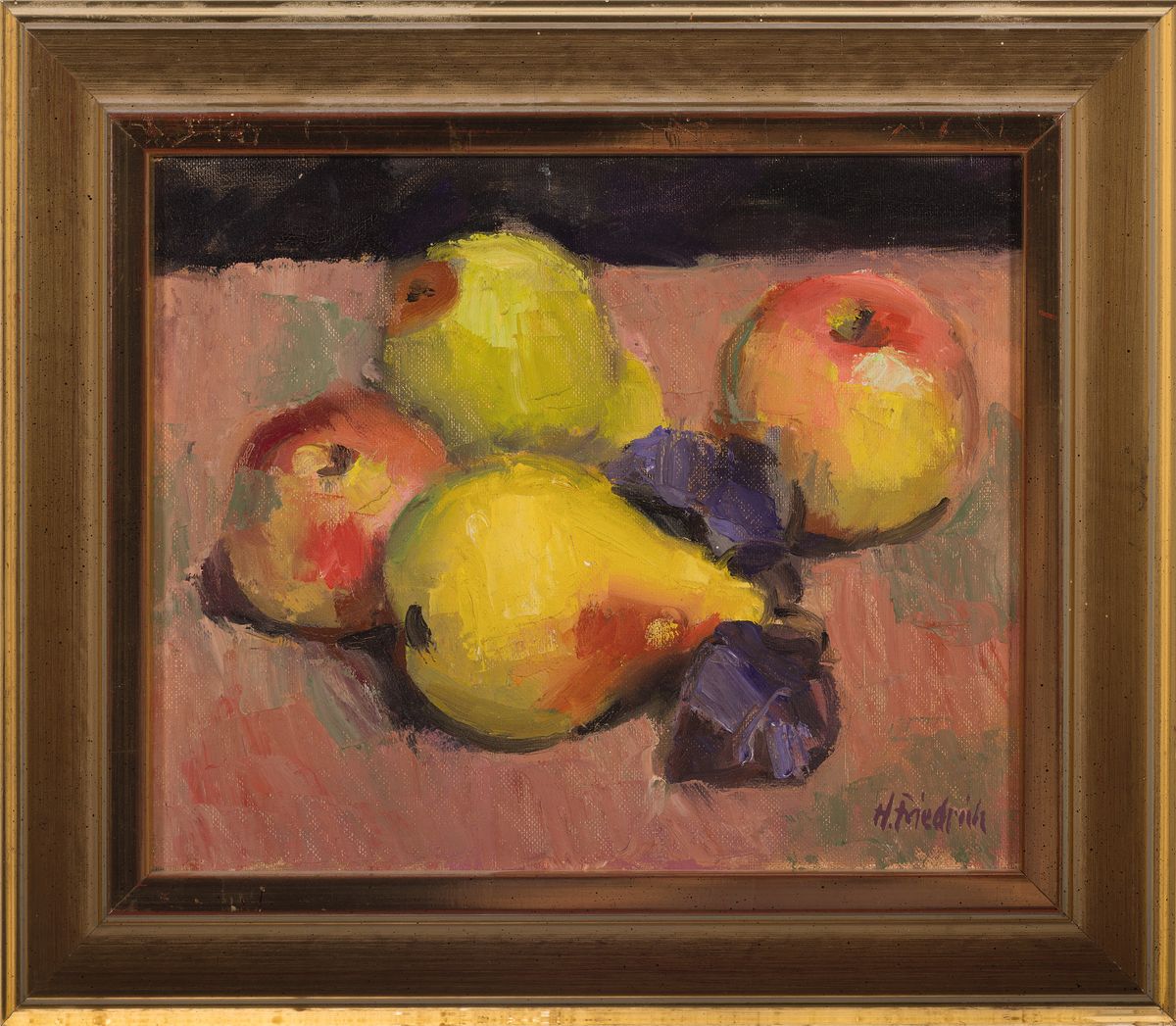 Detail k: Heinz Friedrich, 1924-2018 Schwetzingen, Studium an der Akademie Karlsruhe bei Laible und Schnarrenberger, hier: 2 Stillleben, 1x Radieschen, ...