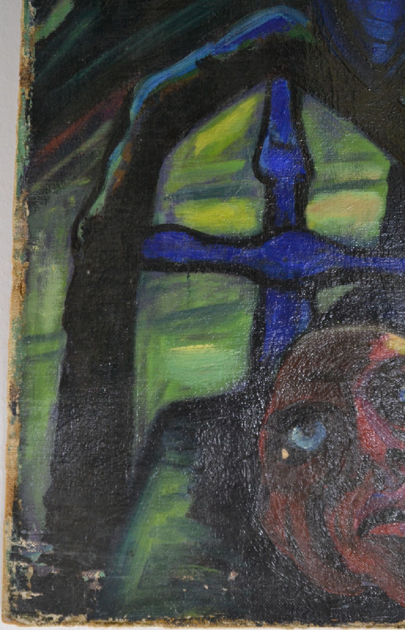 Detail f: Unbekannter Künstler der ersten Hälfte des 20 .Jh., stilistische Nähe zu den Werken Conrad Felixmüllers (1897-1977) der Jahre um 1919/20, ...