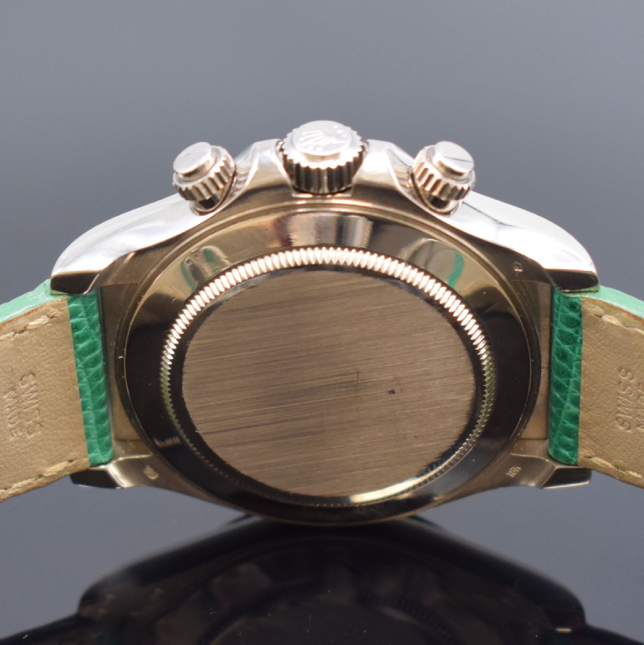 Detail e: ROLEX Herrenarmbanduhr Oyster Perpetual Cosmograph Daytona "Beach" Armbandchronograph in WG 750/000 Referenz 116519, Schweiz um 2000, ...