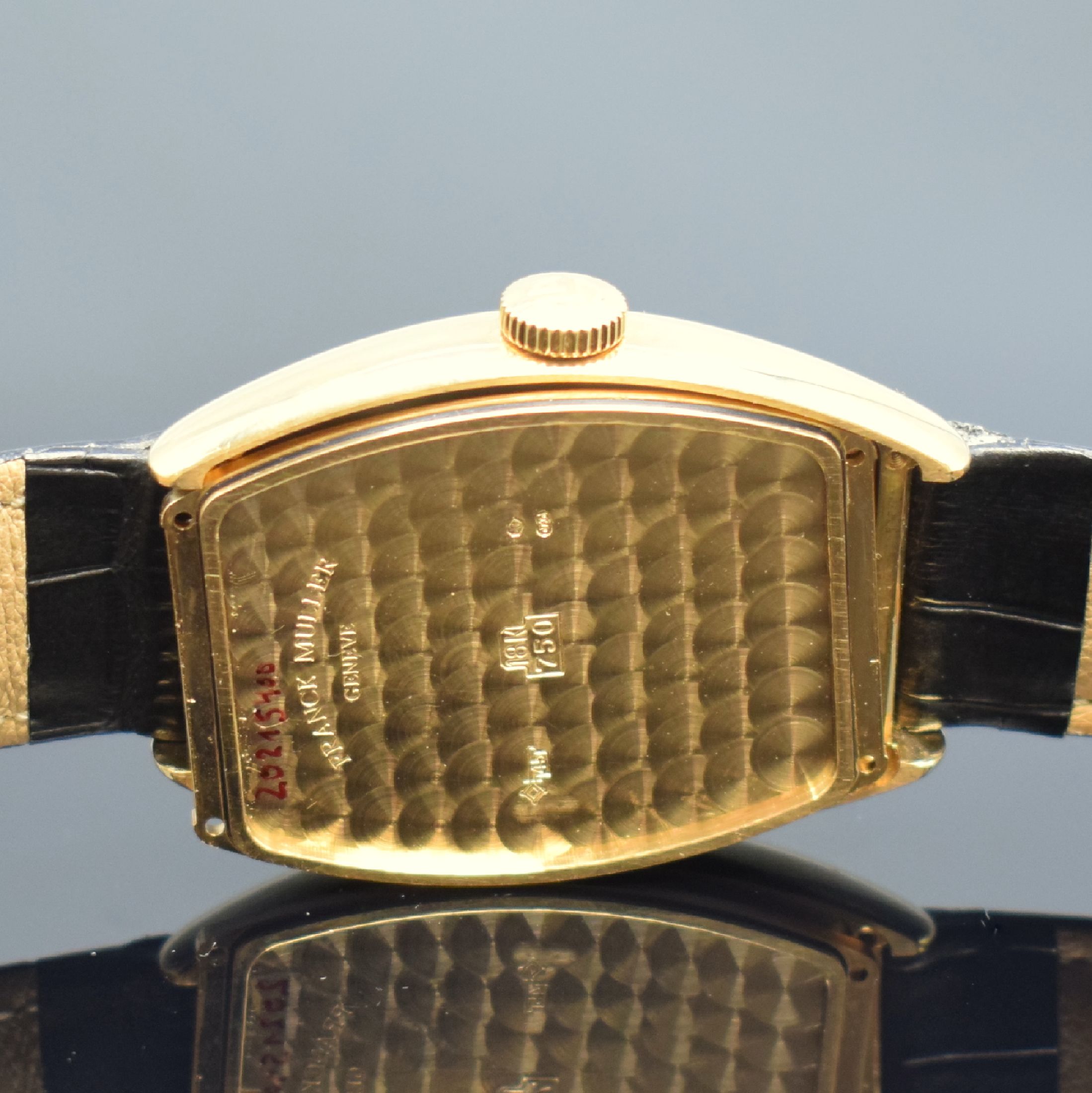Detail g: FRANCK MULLER Master Banker Herrenarmbanduhr mit 3 Zeitzonen in GG 750/000 Referenz 5850MB, Schweiz um 2010, Automatik, 2-teil. tonneau-förm. Geh., ...