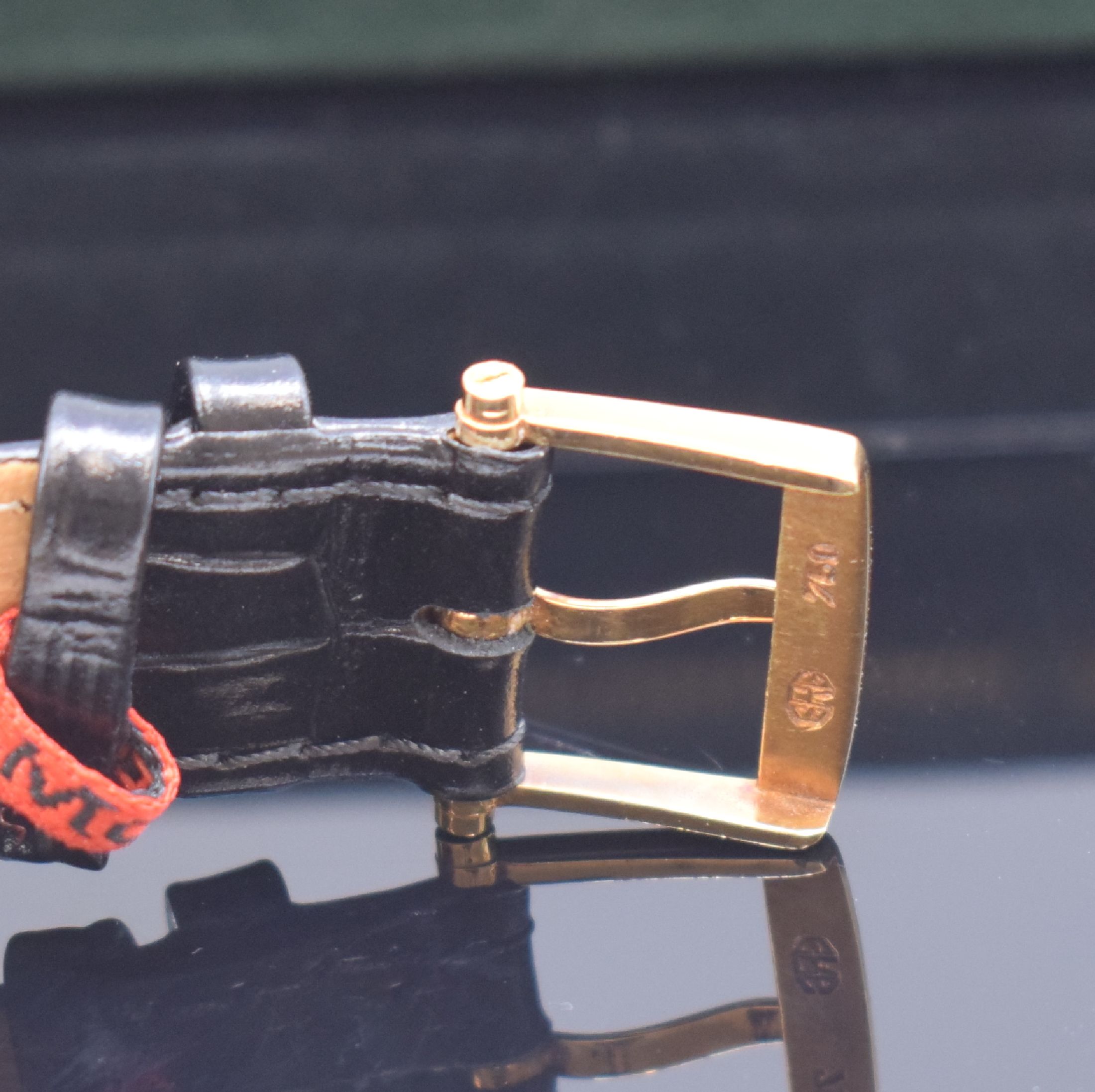 Detail b: BREGUET astronomische Herrenarmbanduhr mit ewigem Kalender Referenz BA 3310 in GG 750/000, Schweiz verk. lt. orig. Pap. 1988, Automatik, gedr. Geh., ...