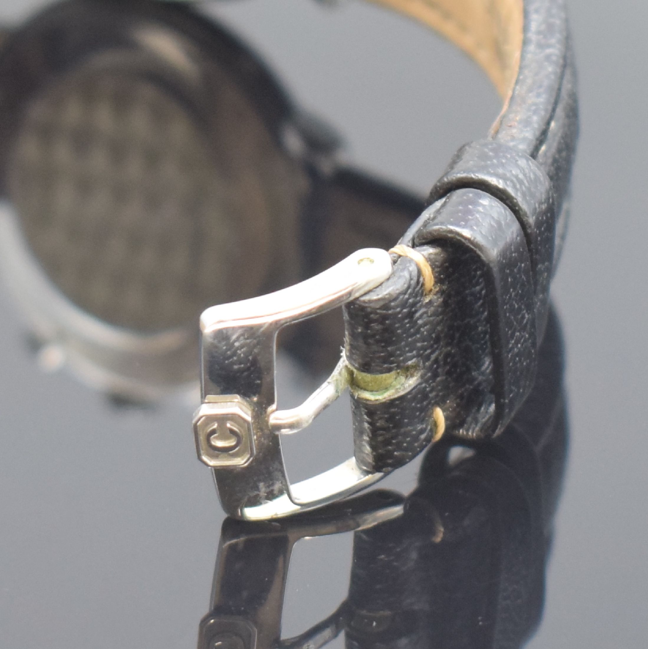 Detail b: CHOPARD Mille Miglia Herrenarmbanduhr mit Chronograph in Stahl Referenz 8271, Schweiz um 1995, quarz, Edelstahlgeh., Boden 8-fach verschr., weißes ...