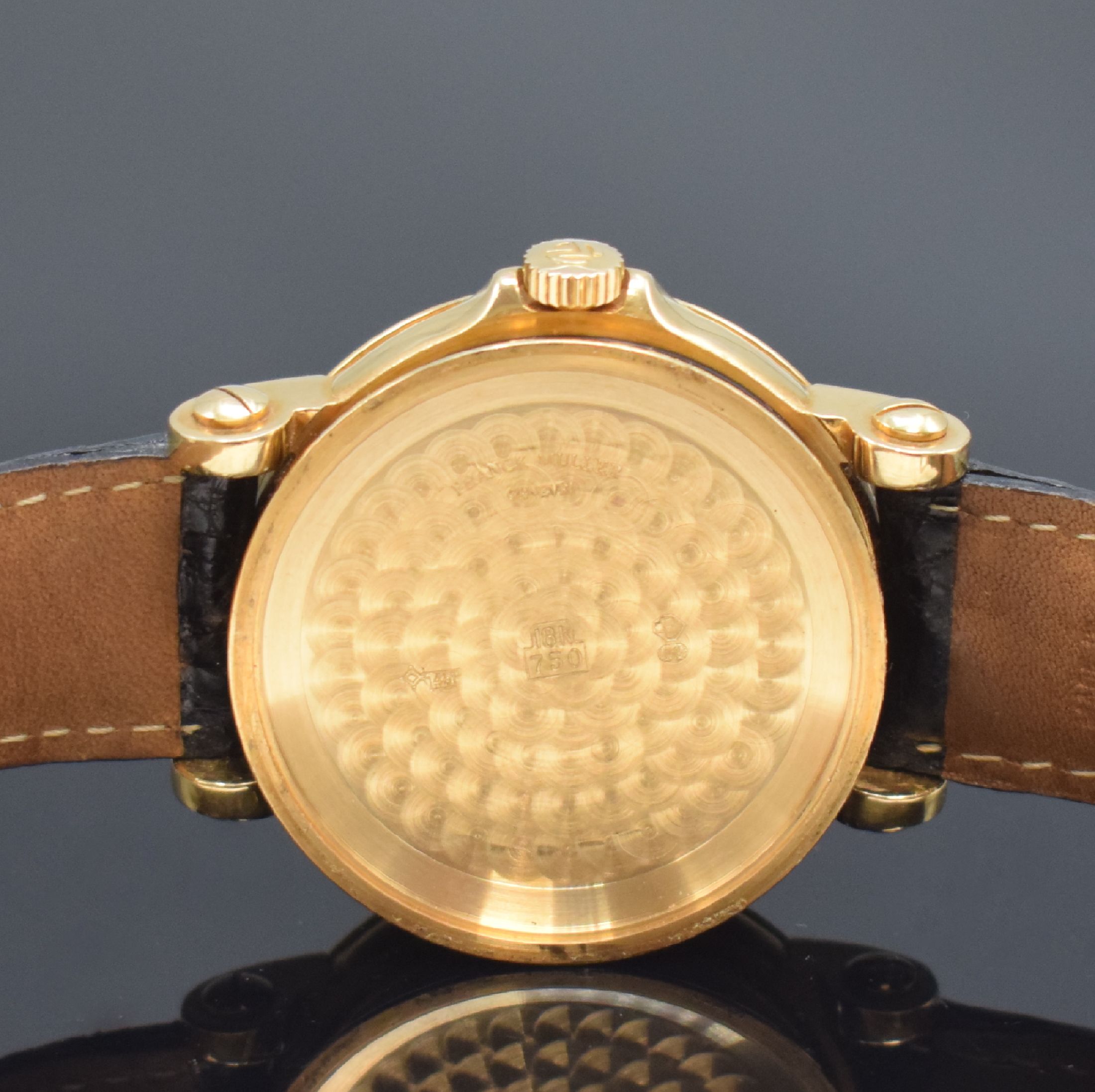 Detail g: FRANCK MULLER Master Banker Herrenarmbanduhr Referenz 7000MB in RoseG 750/000, Schweiz um 2000, 3-teil. Geh., Boden u. Glasrand aufgedr., silb. ...