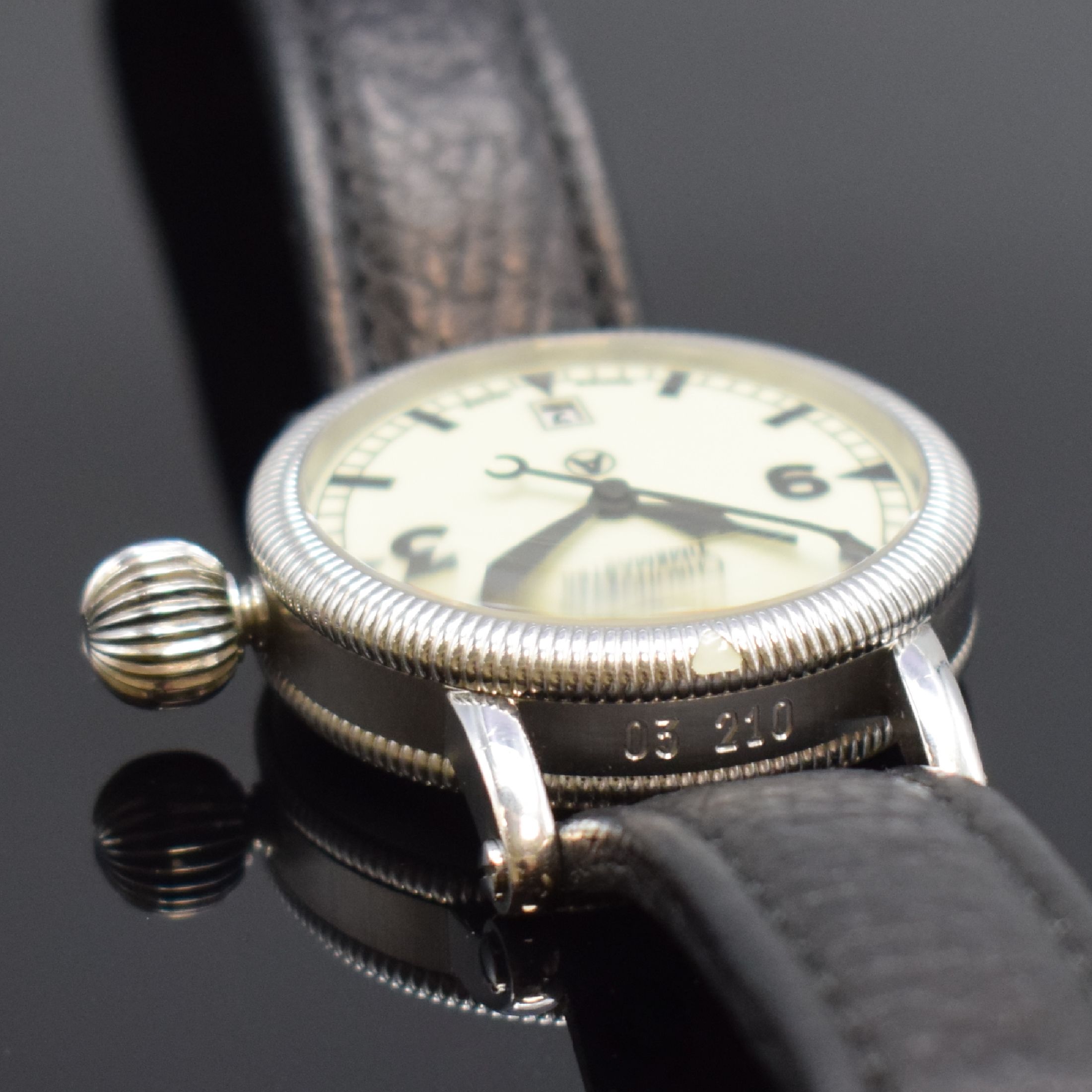 Detail d: CHRONOSWISS Timemaster Herrenarmbanduhr in Stahl Referenz 2833, Schweiz lt. orig. Papier verk. 2011, Automatik, beids. vergl. Geh. m. drehbarer ...