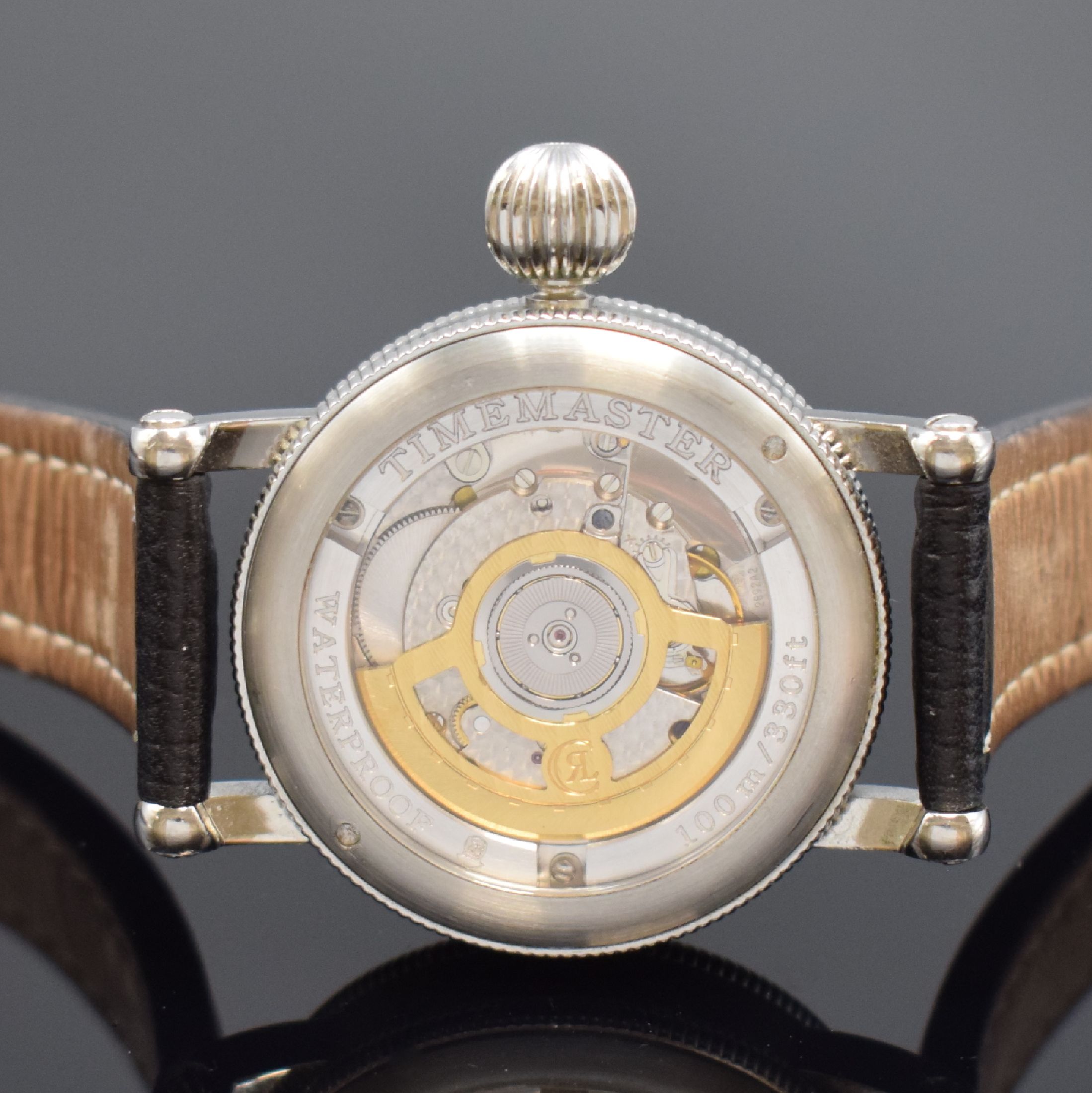 Detail e: CHRONOSWISS Timemaster Herrenarmbanduhr in Stahl Referenz 2833, Schweiz lt. orig. Papier verk. 2011, Automatik, beids. vergl. Geh. m. drehbarer ...